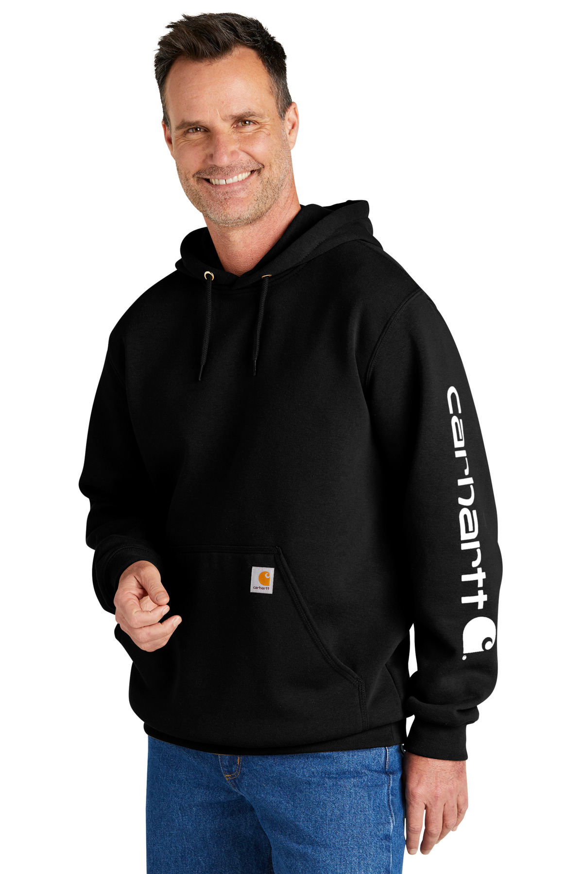 Carhartt Midweight Hooded Logo Sweatshirt CTK288 1