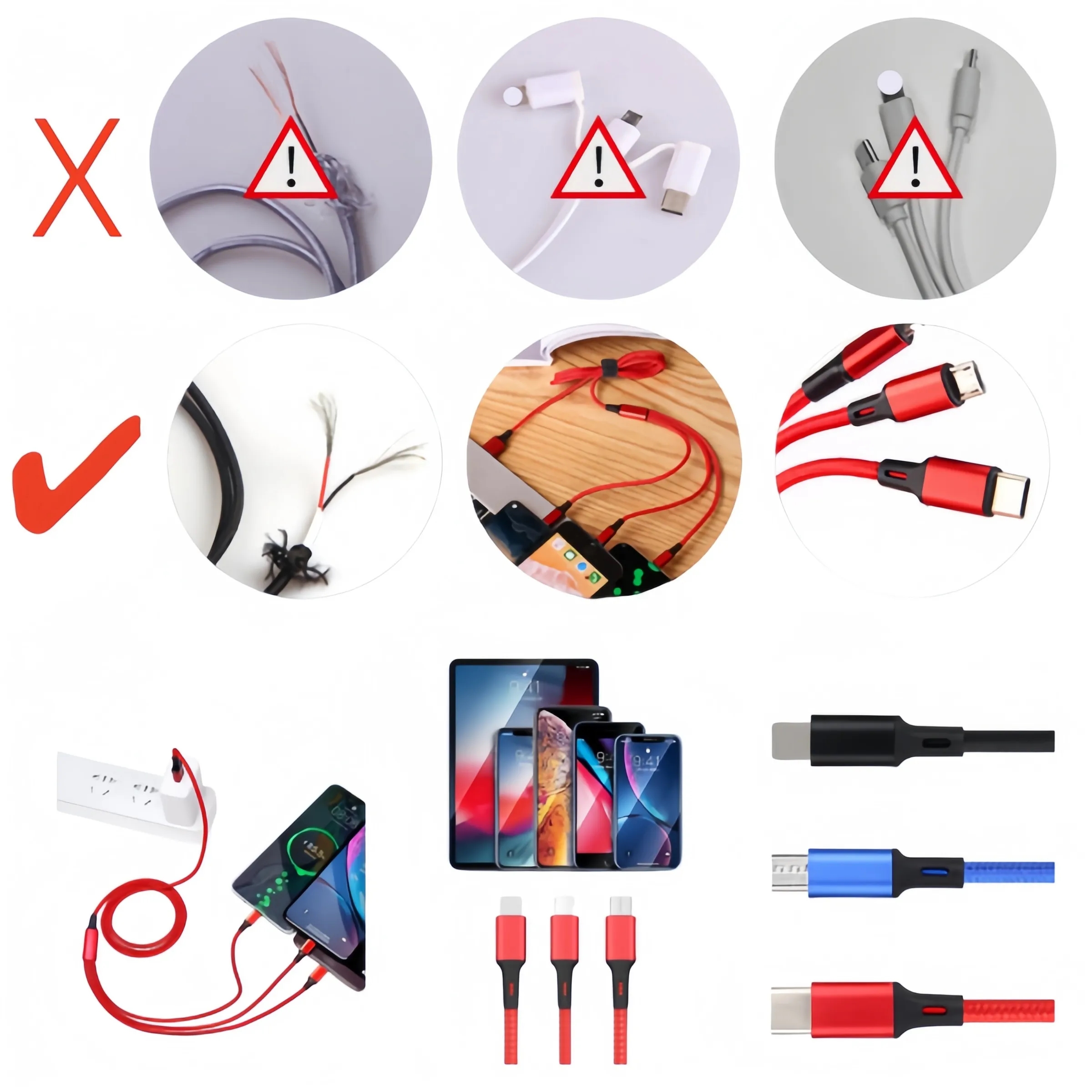 3 in 1 Multiple Charging cable 5