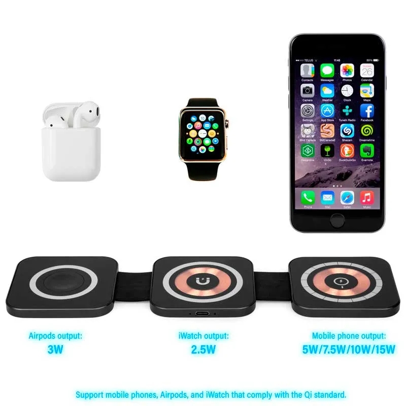 Luxe 3 in 1 Wireless Charger 6