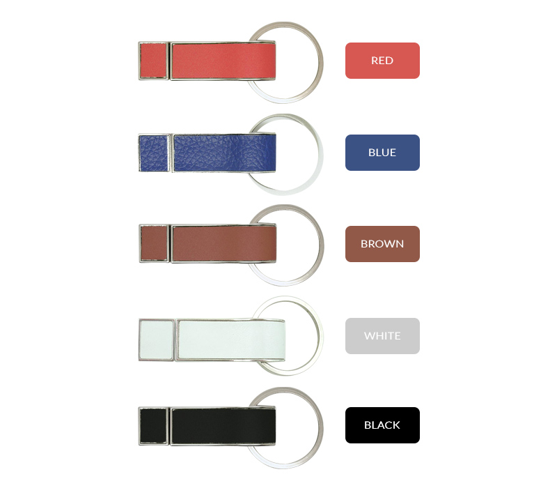 Leather Stick USB Flash Drive with Keyring 8