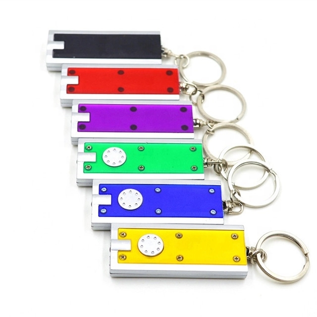 Rectangular LED Flashlight Key Chain 3