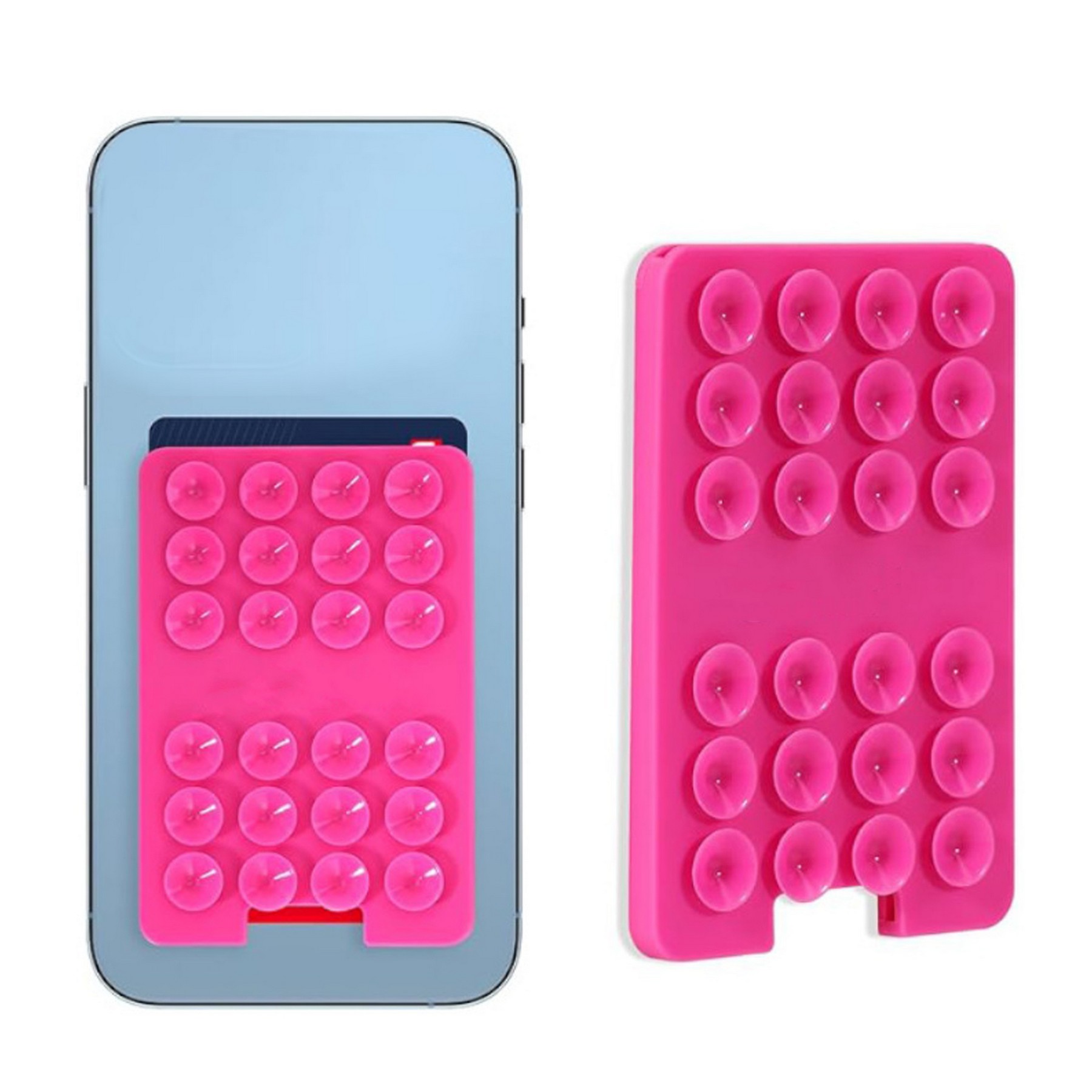 Suction Cup Card Holder For Phone Phone Sticky Wallet 2