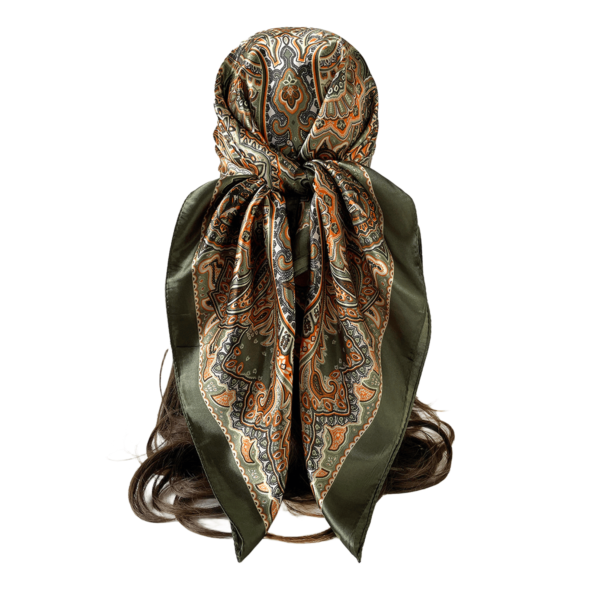 35'' Square Imitation Silk Custom Scarf 2