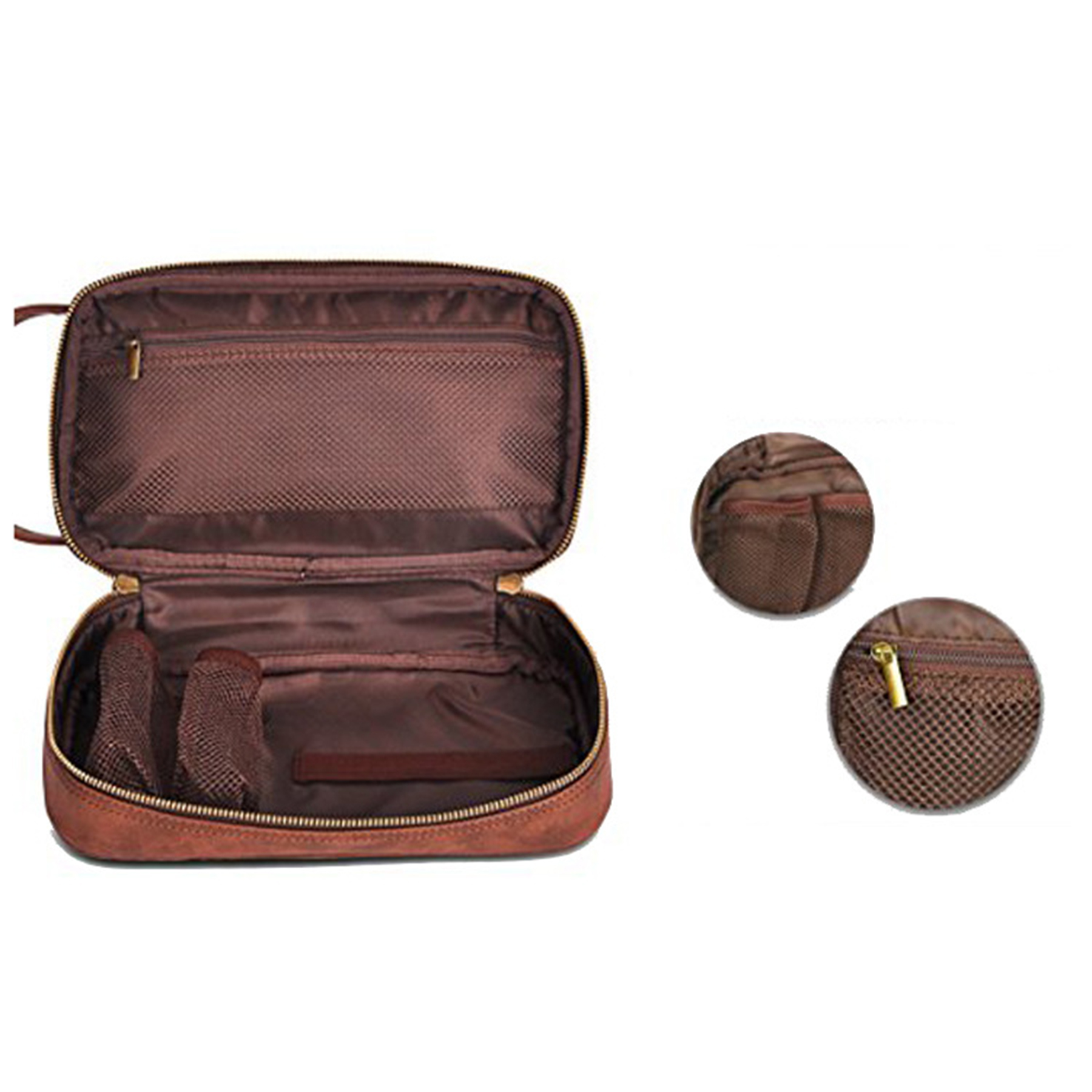 Classic Leather Toiletry Bag 4