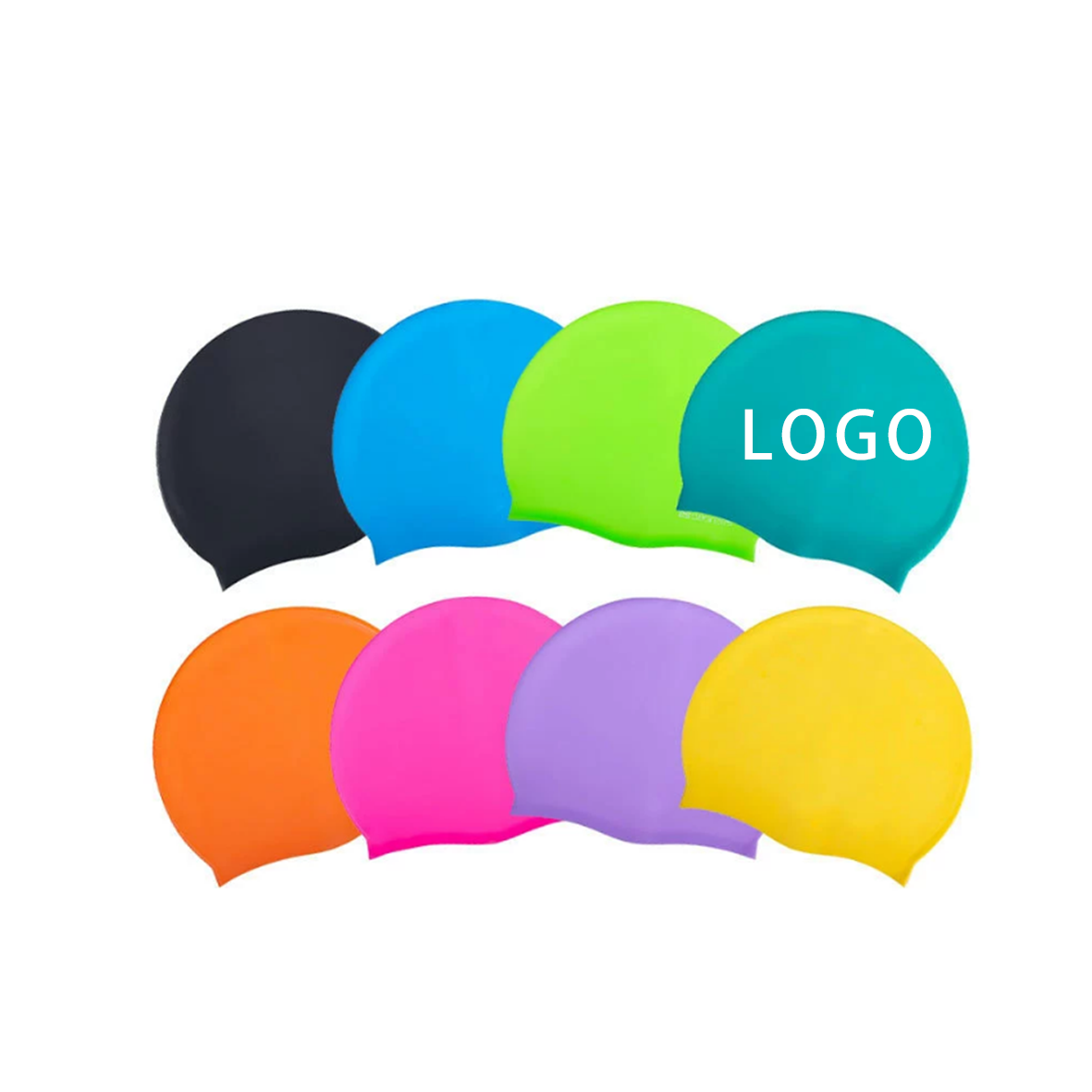 Seamless Silicone Swim Cap 2