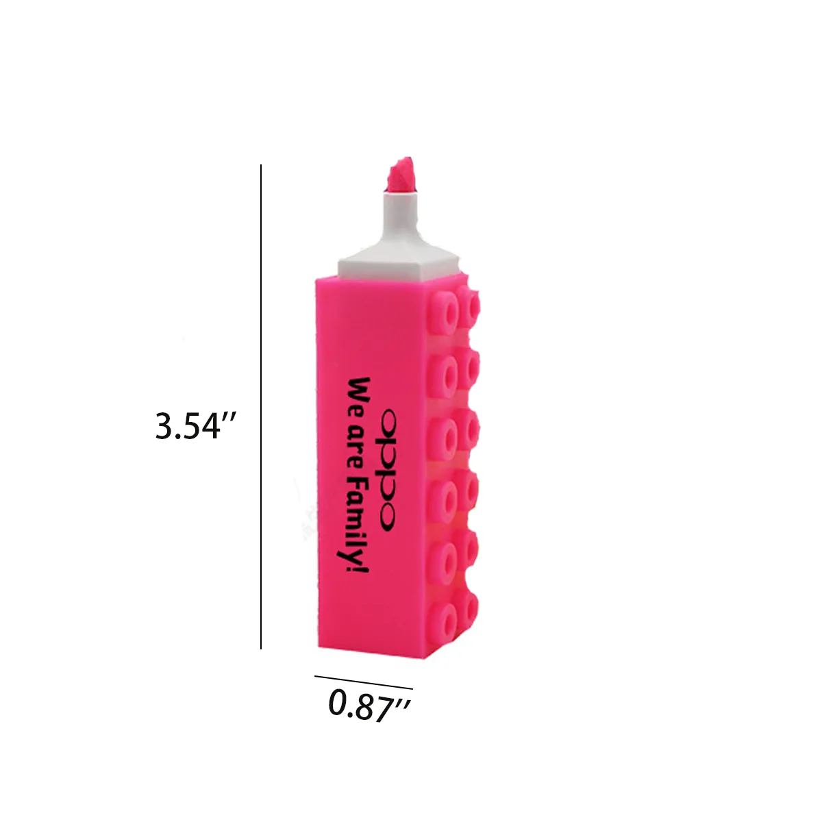 School Office Cute Bricks Highlighter Fluorescent Pen 4