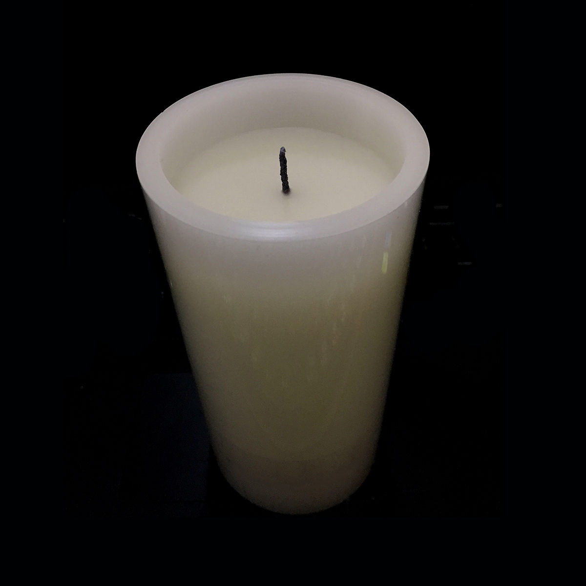 Flameless White 3"x6" Pillar Candle with Timer 2