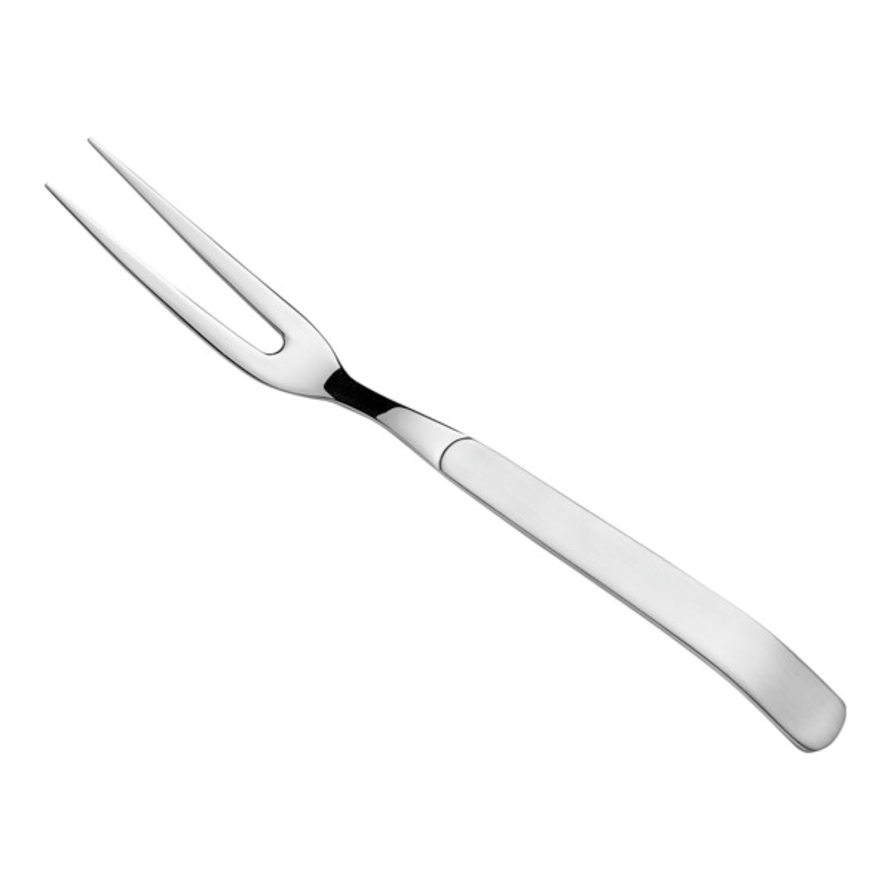9" 18/8 Stainless Steel Extra Heavy Weight 2-Tine Serving Fork 3