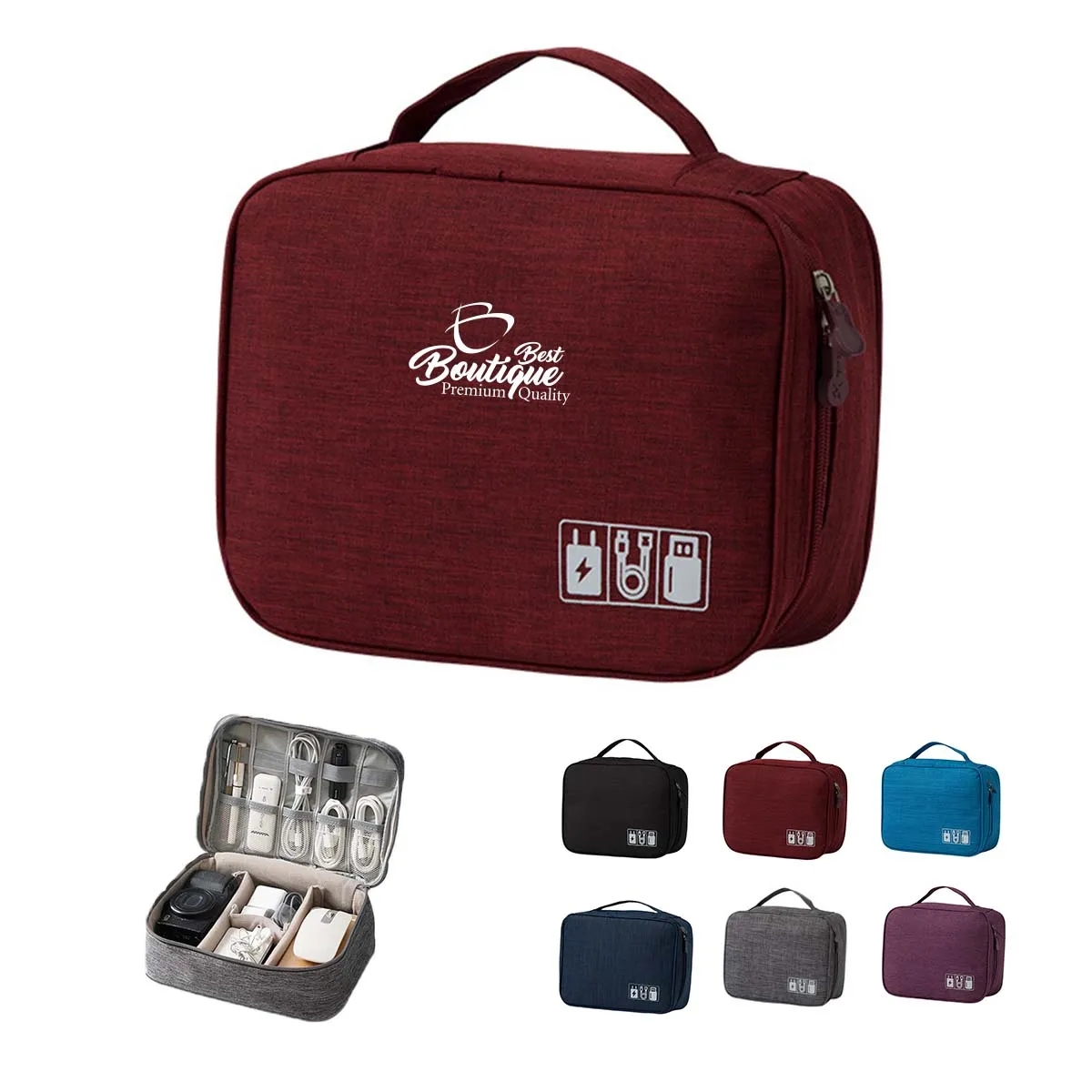 Portable Mutifunction Waterproof Electronics Organizer Bag 3