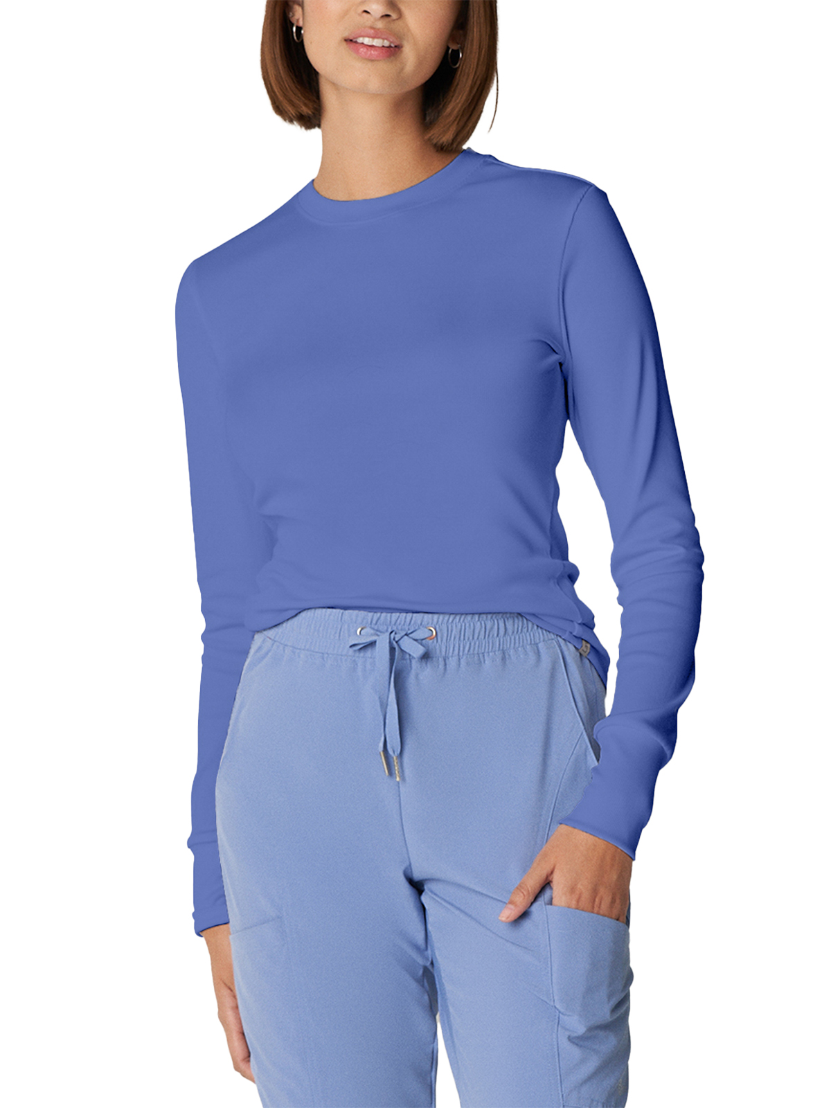 Landau - Forward - Women's One-Pocket Long-Sleeve Crew Neck Underscrub Tee 5