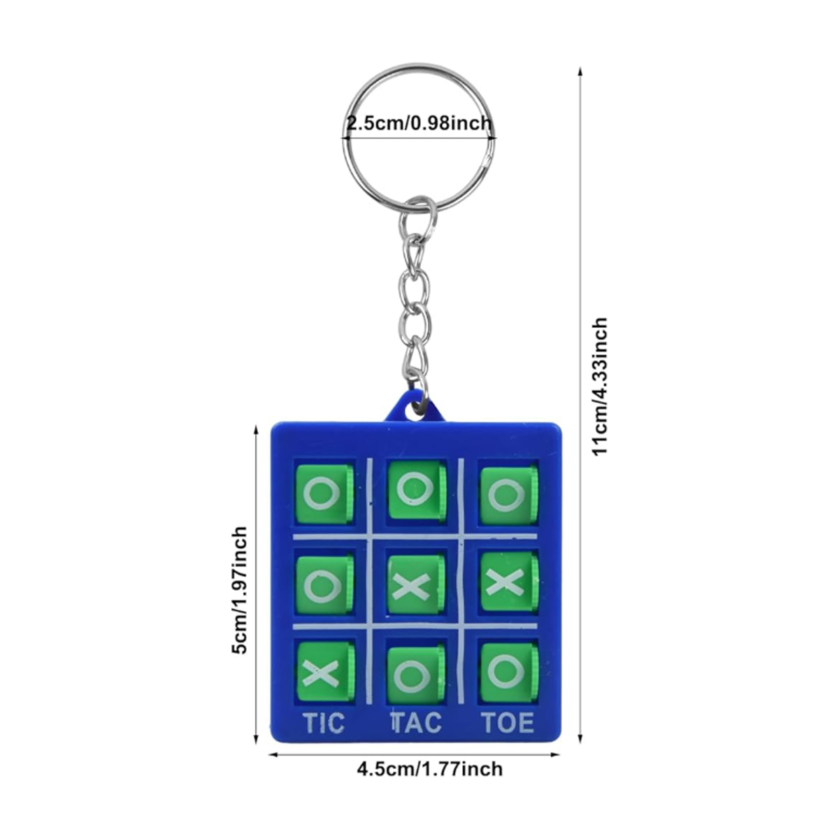 Tic Tac Toe Puzzle Keychain Game with Custom Logo 4