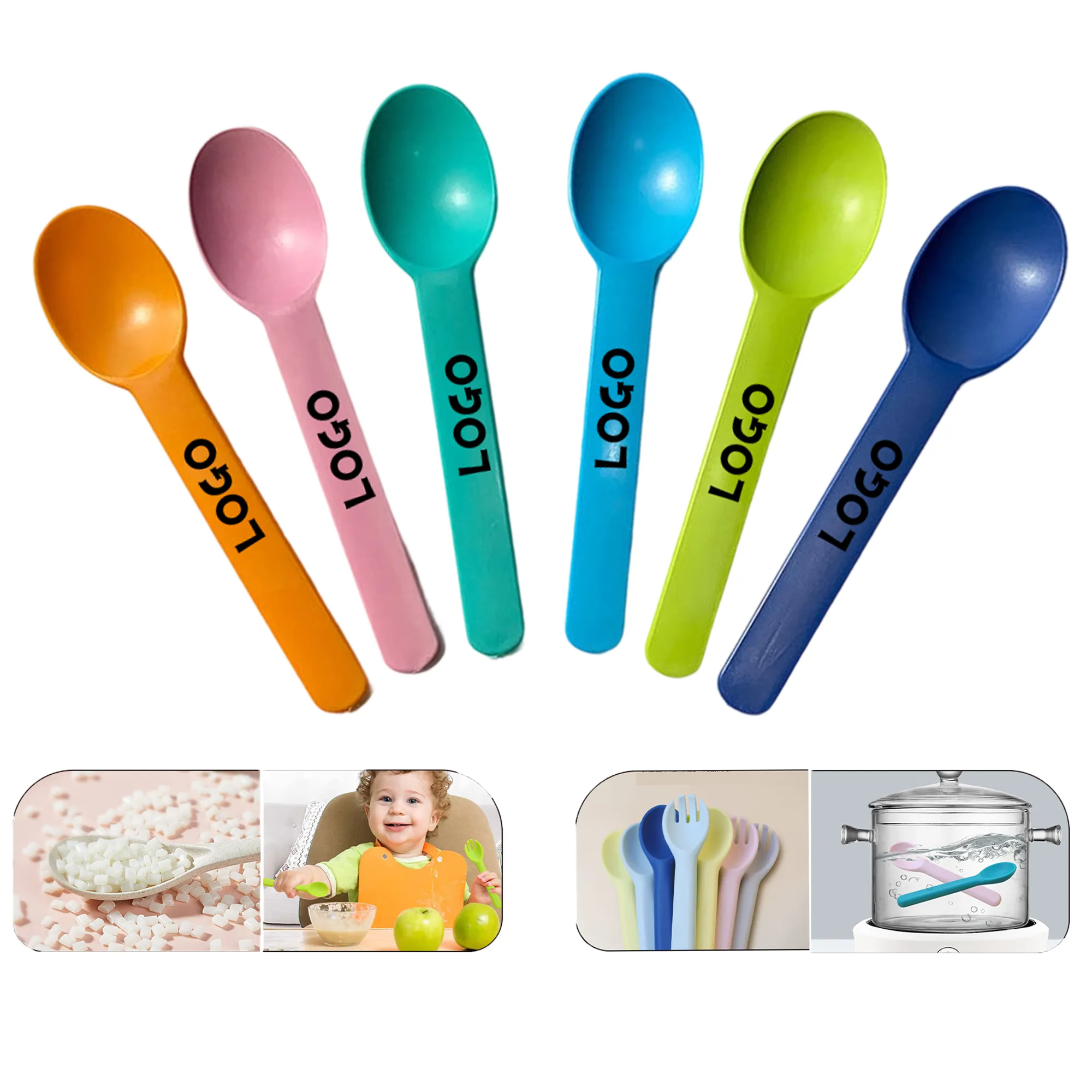 Disposable Cornstarch Dessert Spoon 3