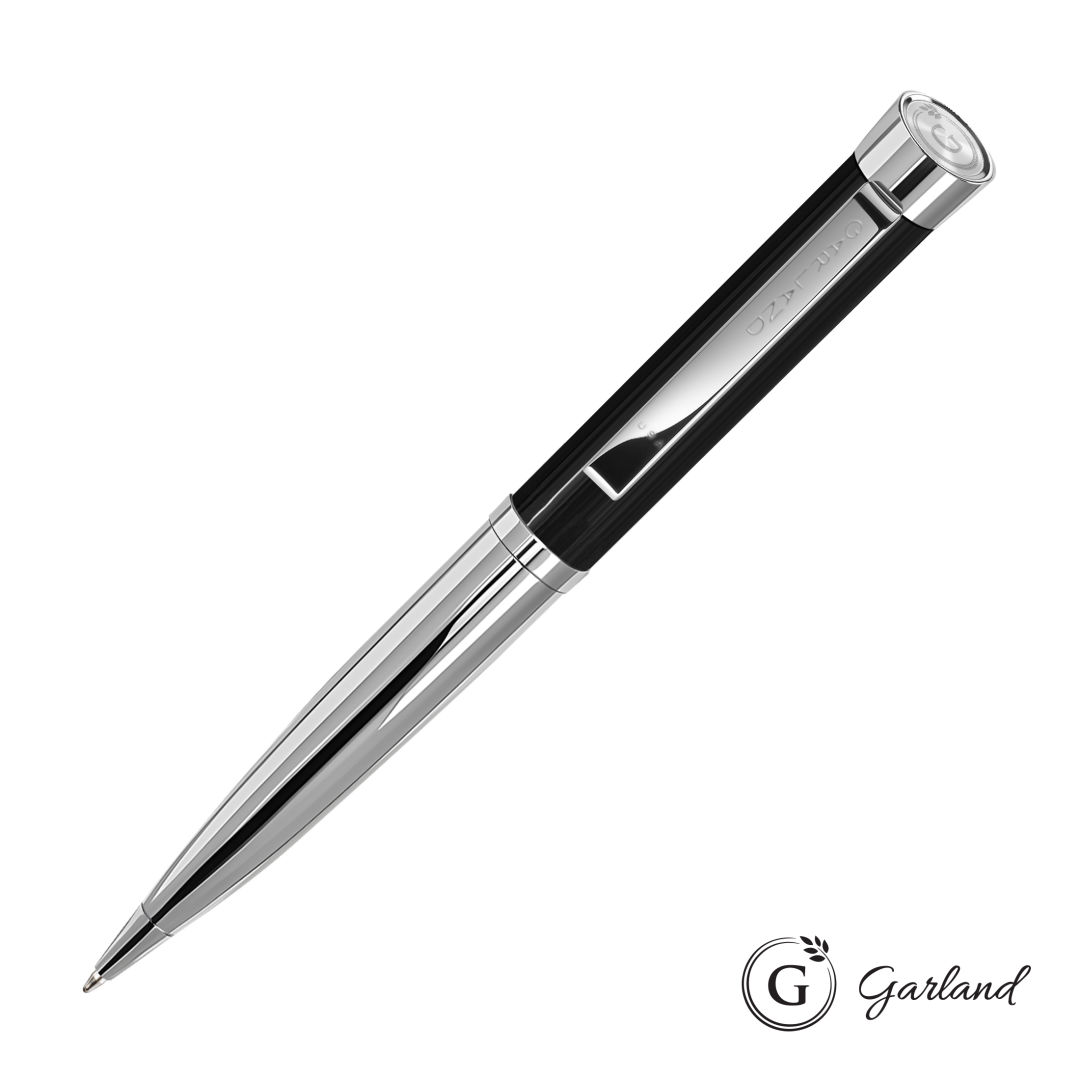 Garland® Executive Emblem Monogram Twist Pen - Chrome 19