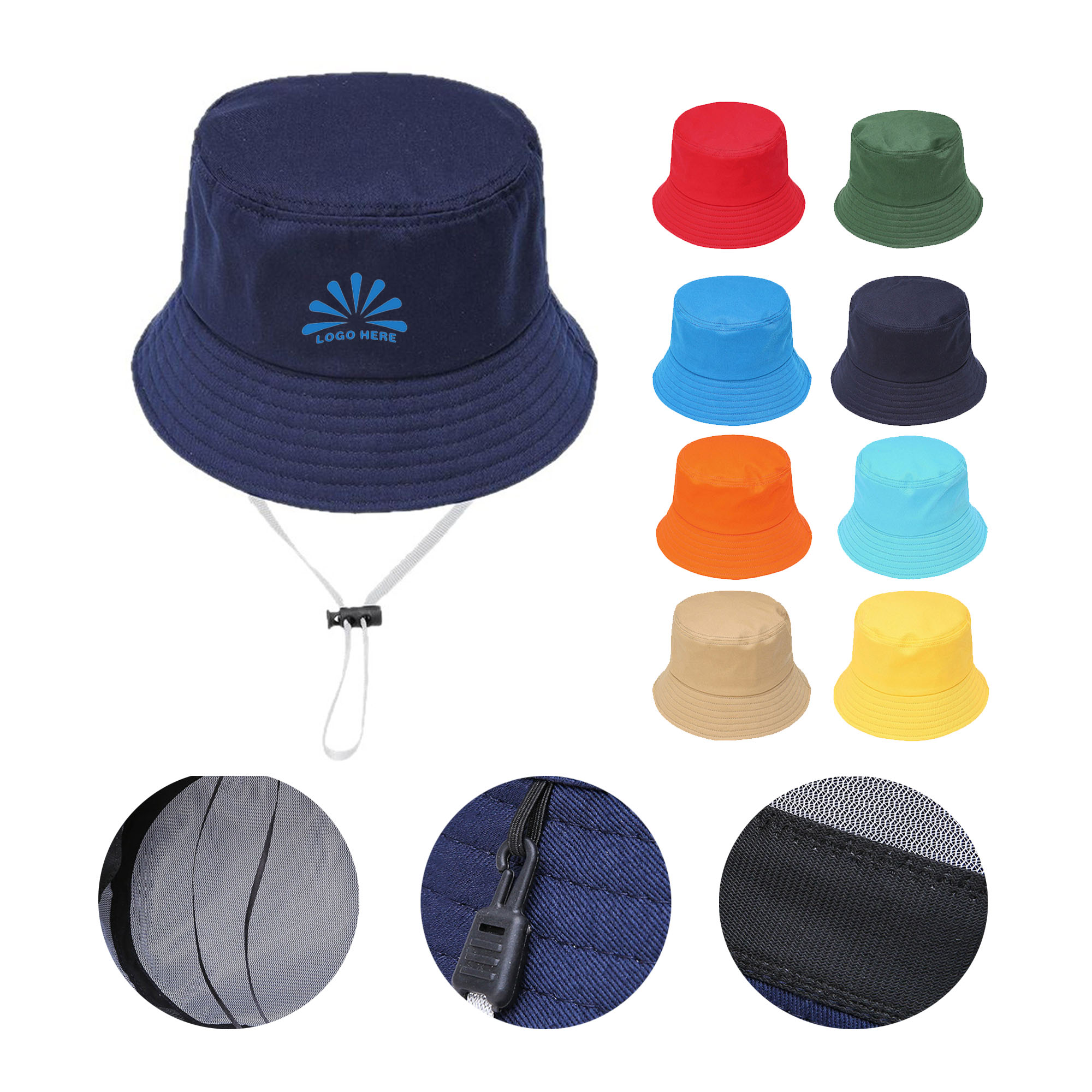 Casual Wide Brimmed Cotton Sunshade Fisherman's Hat 2