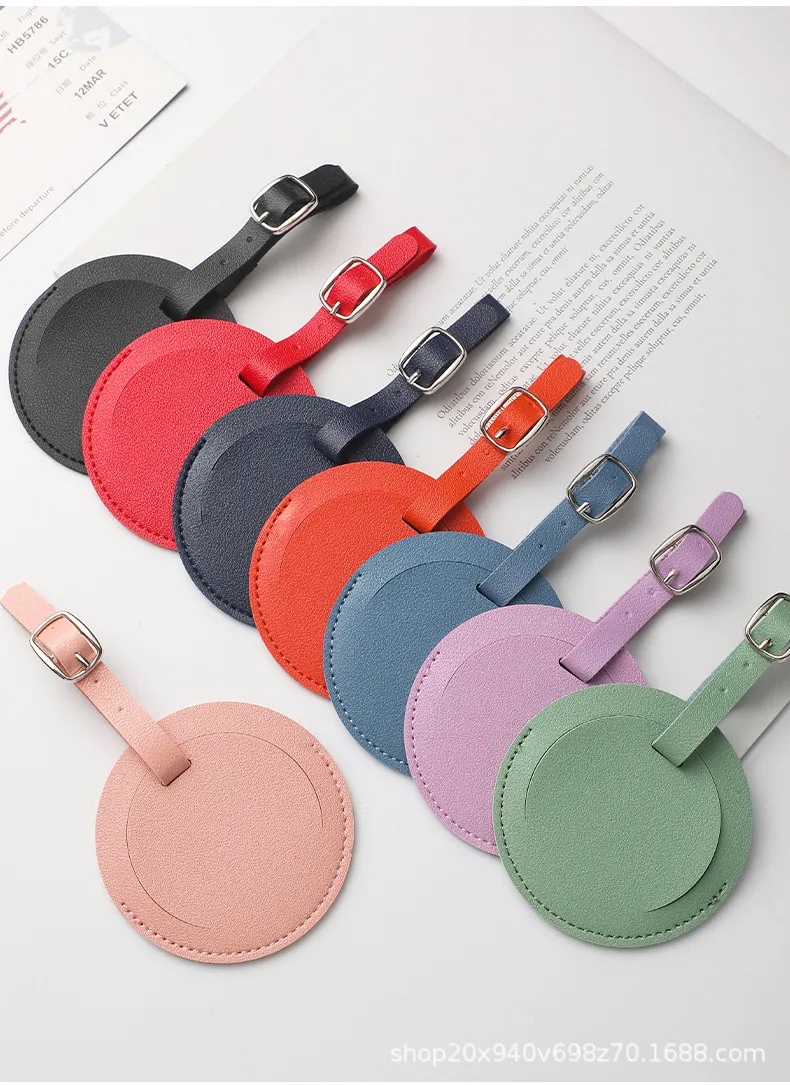 Wholesale Vegan Leather Luggage Tags 11