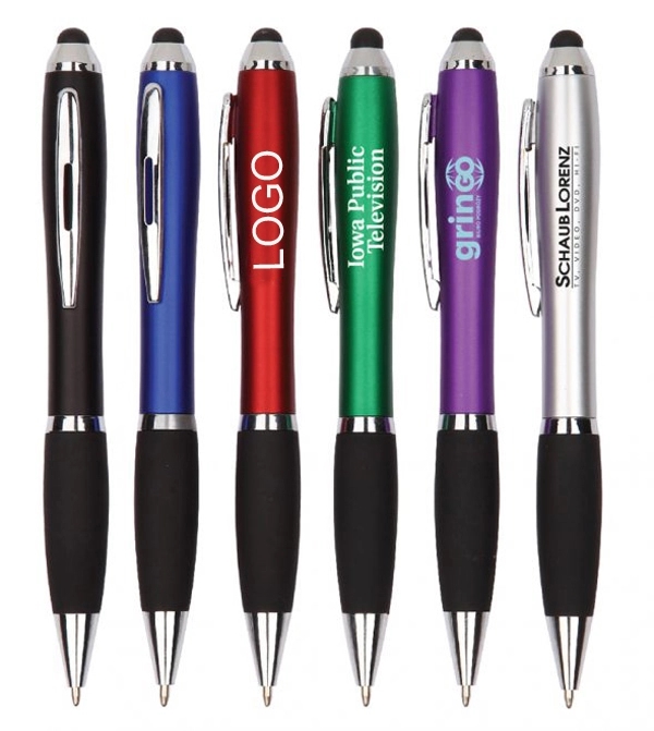 Curvy Stylus Pen With Rubber Grip 3