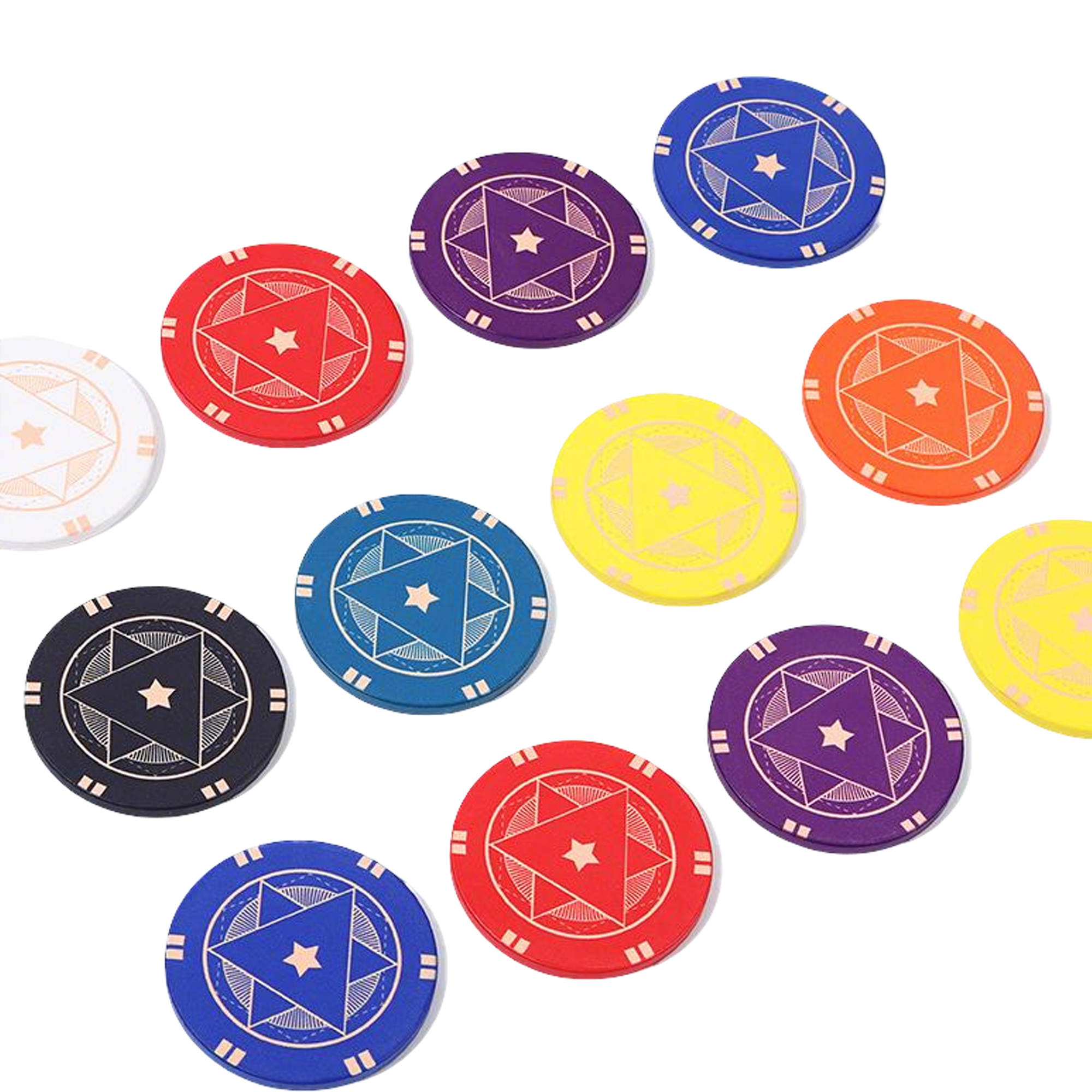 Full-Color Ceramic Poker Chip - 39mm 4