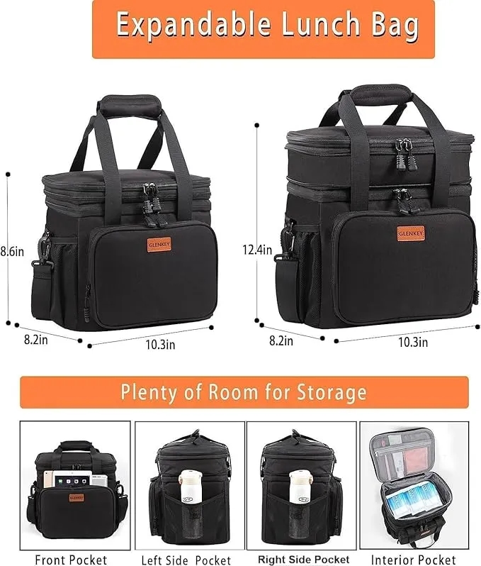 22L Expandable Insulated Large Lunch Box 4