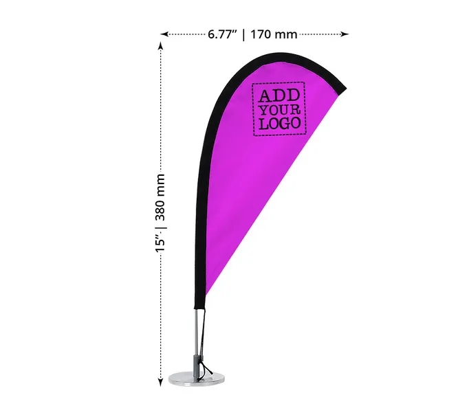 Desk Flags - Teardrop (6.77" x 15") 3
