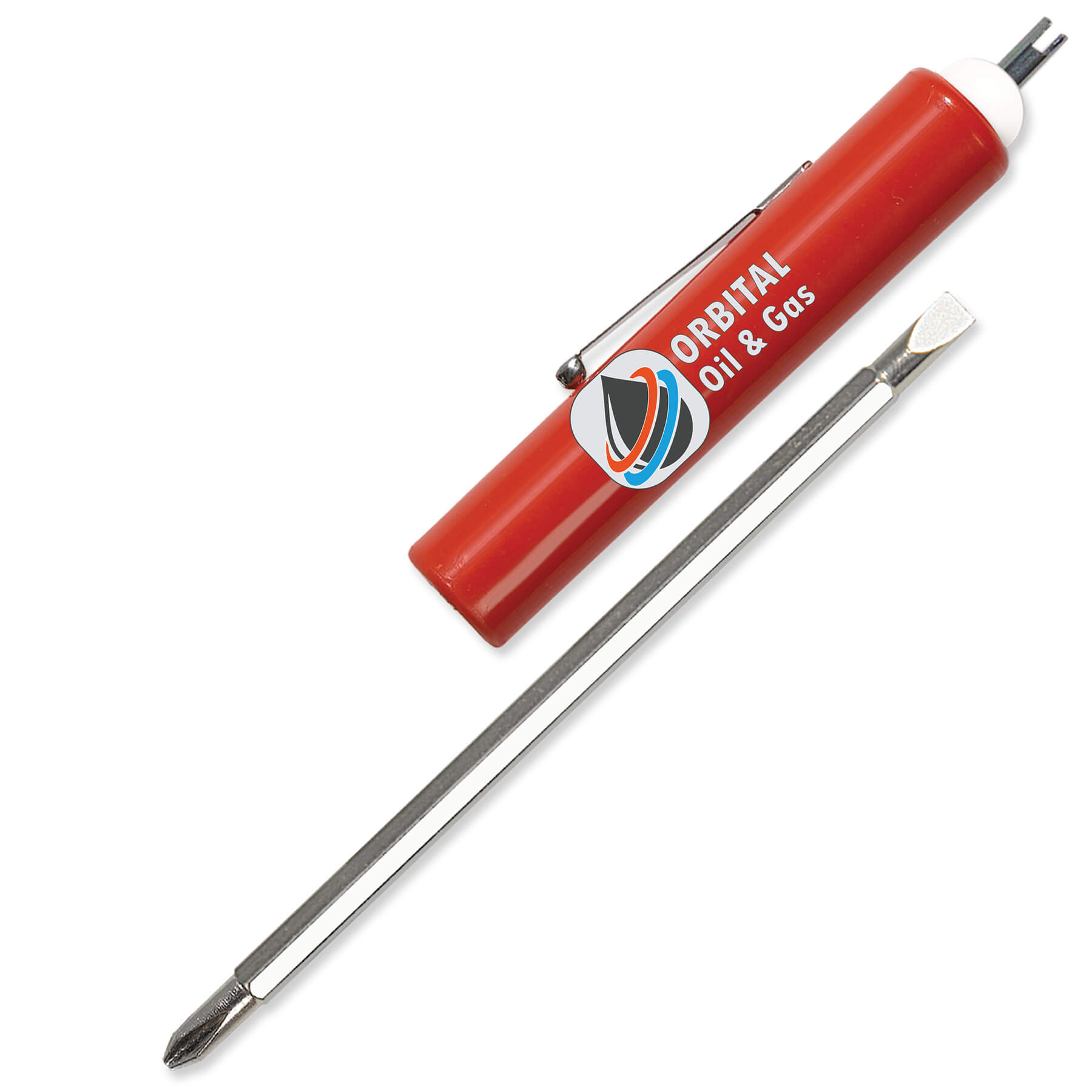 Jumbo Pocket Screwdriver Reversible Flat Blade + Valve Stem 29
