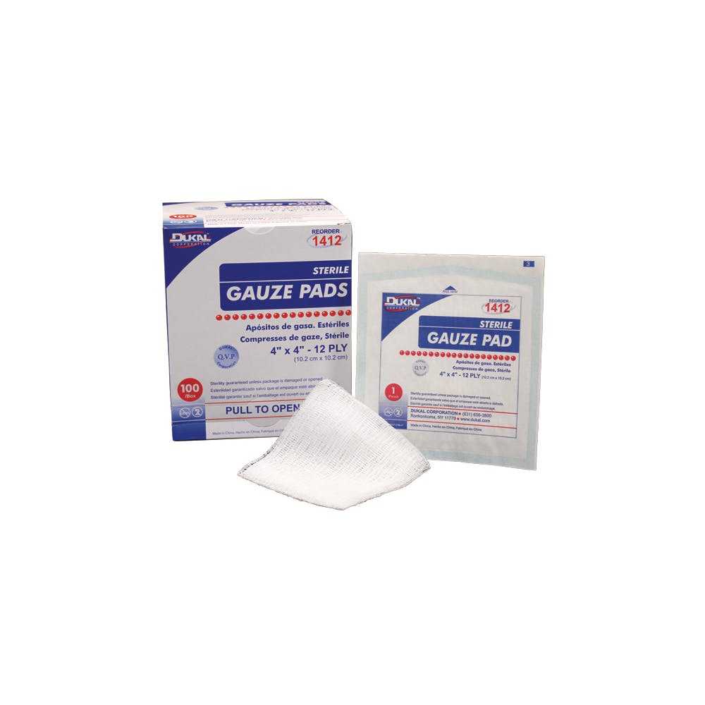 Sterile Gauze Pads - 10 Pack 12-Ply 2" x 2" 1