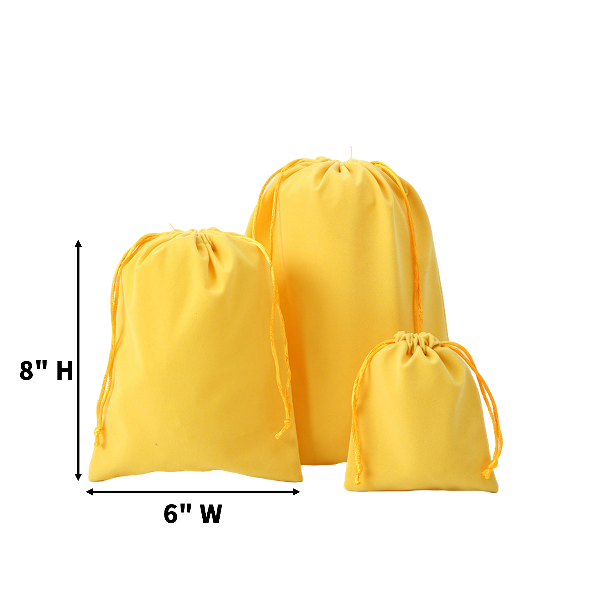 Flocked Drawstring Jewelry Storage Bag 20