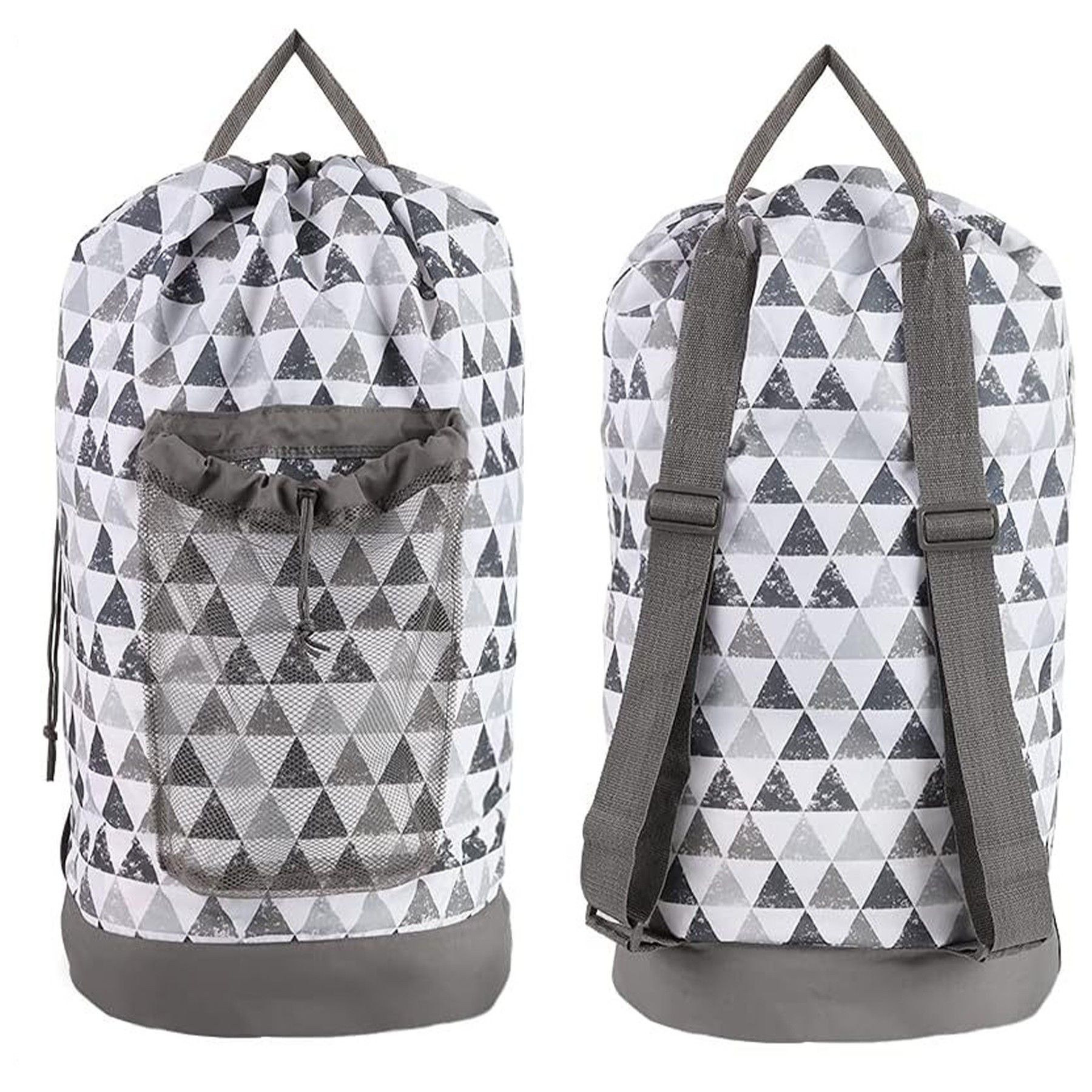 Laundry Backpack With Shoulder Straps/Mesh Pocket 10