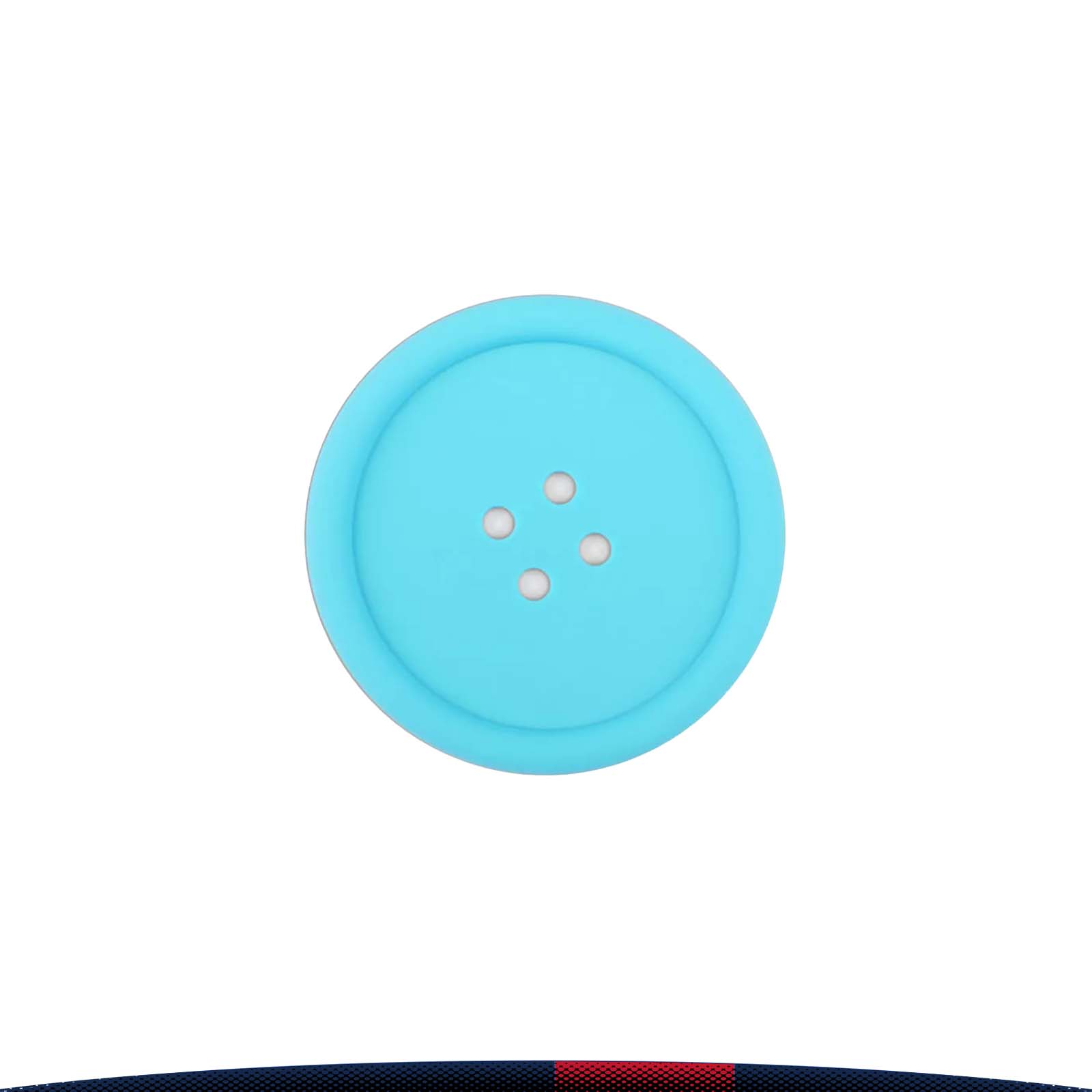 Colorful Button PVC Soft Rubber Coaster 6