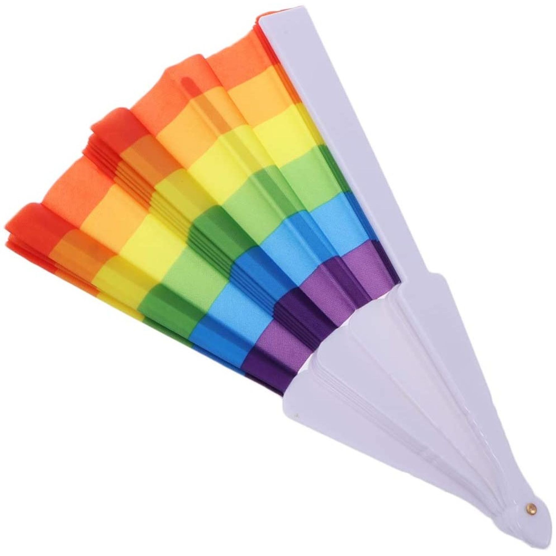9 Inch Rainbow Pride Folding Hand Fans For Edm Music Club Event 14