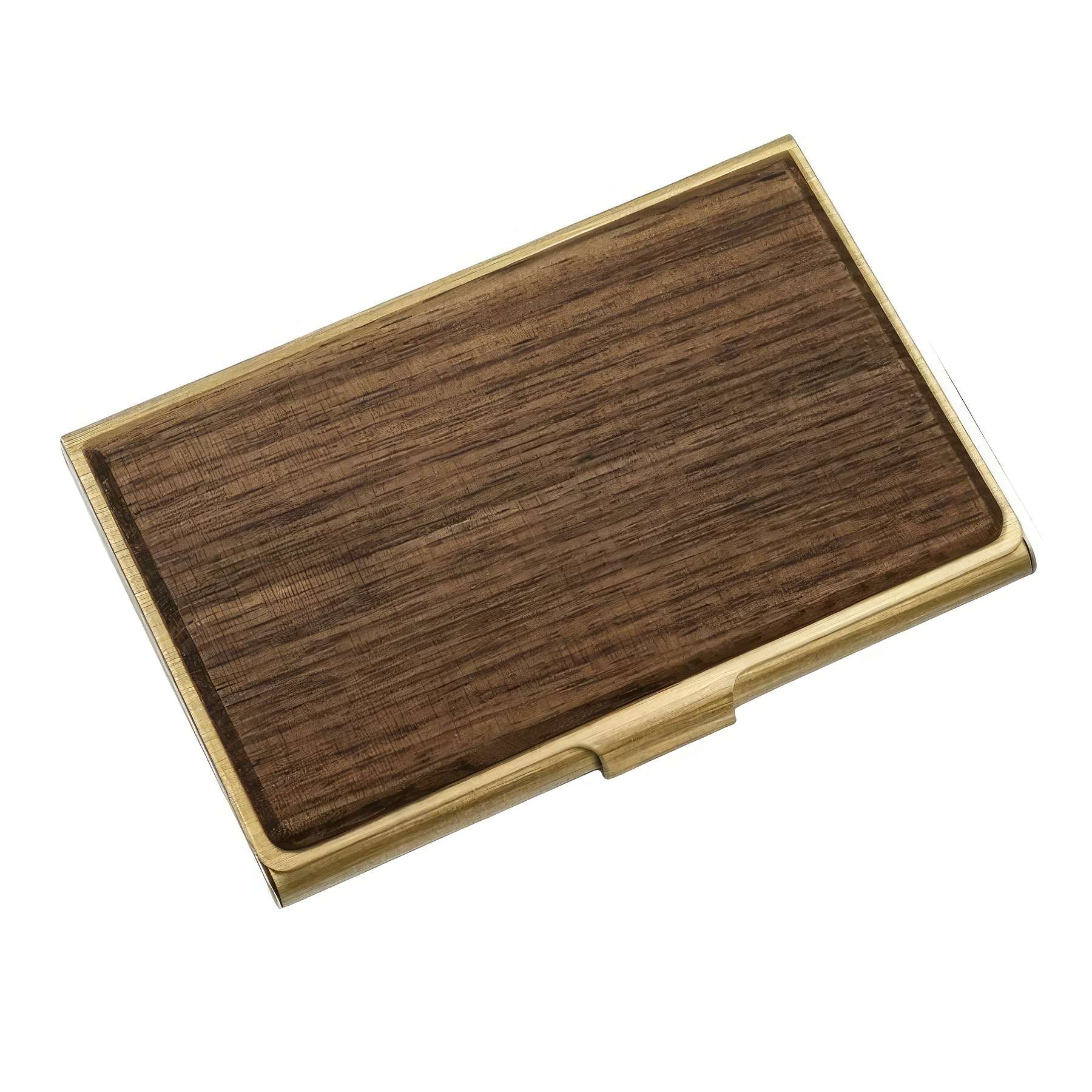 Portable Wooden Business Name Card Case 2