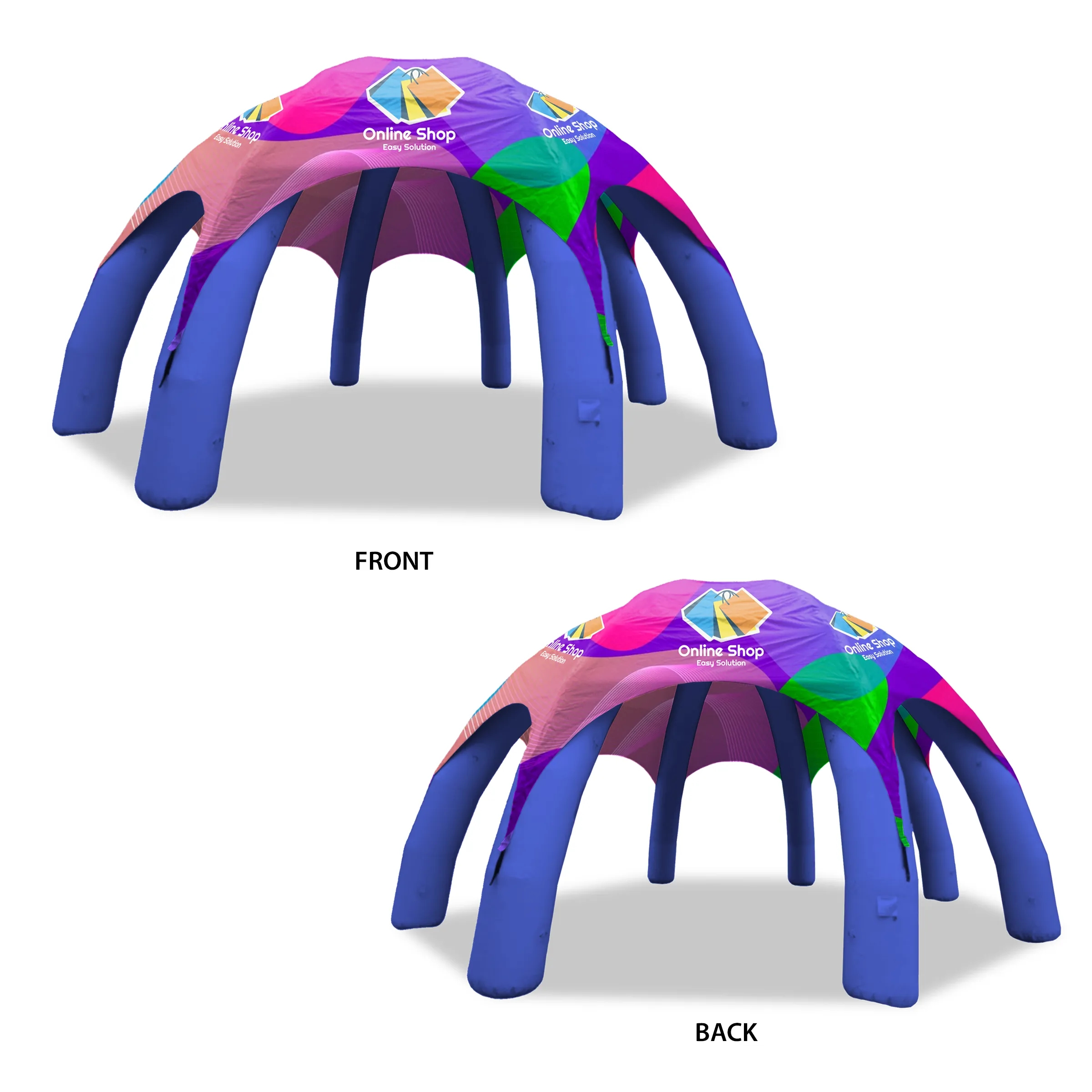 33' Custom Inflatable Spider Tent with 8 legs with Canopy 5