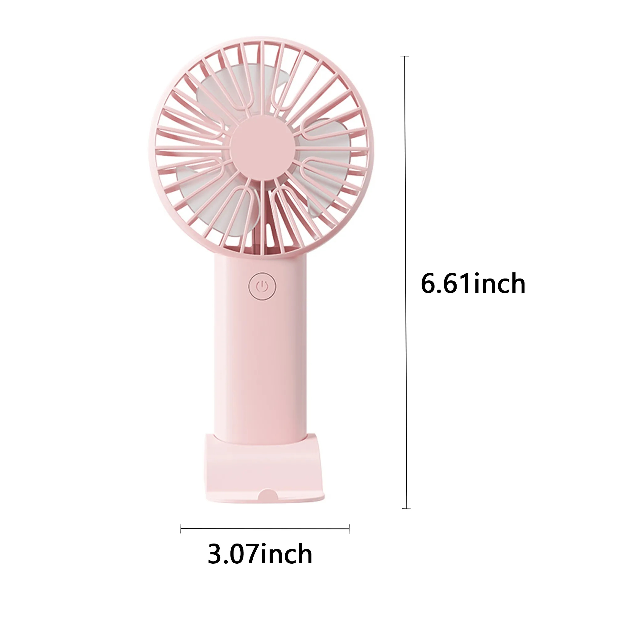 Portable Rechargeable Fan with Phone Stand Base 7
