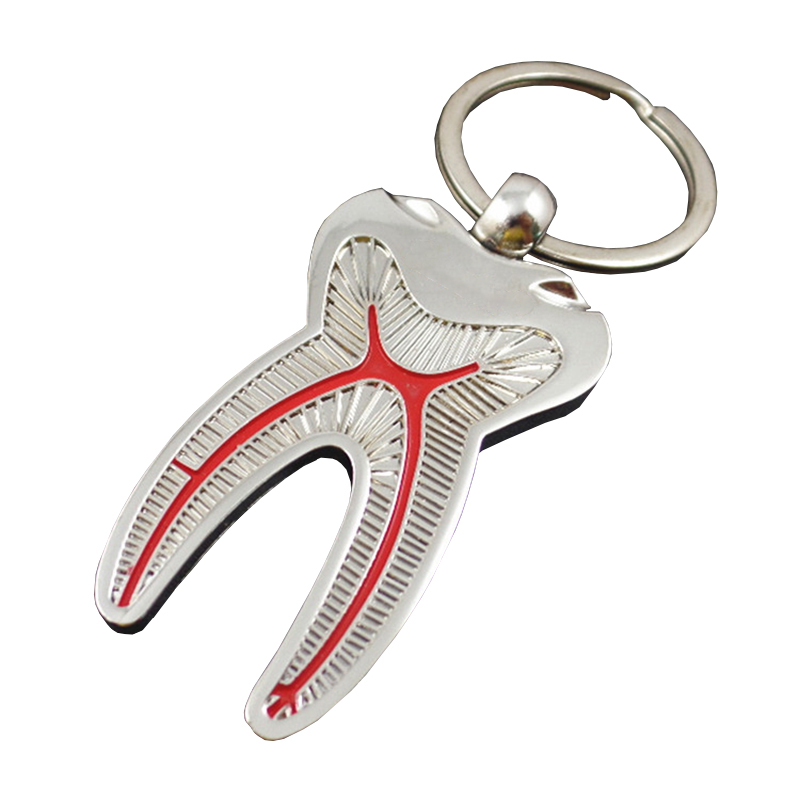 Creative Tooth Shape Metal Key Ring 3