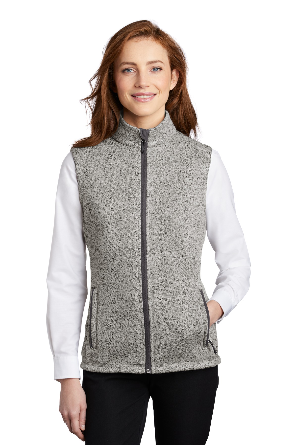 Port Authority Women's Sweater Fleece Vest L236 7