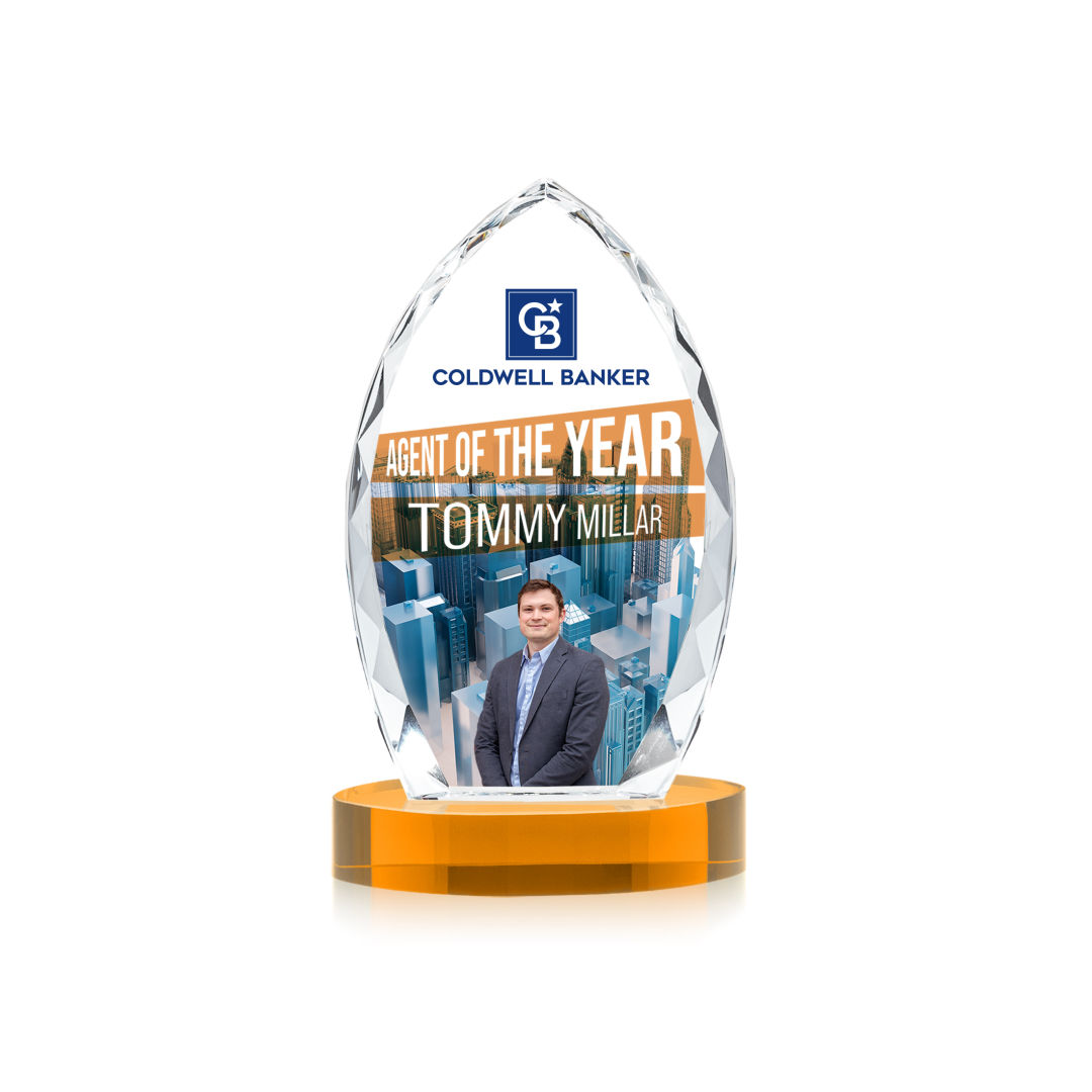 Wilton VividPrint™ Award on Alberton Base - Amber 1