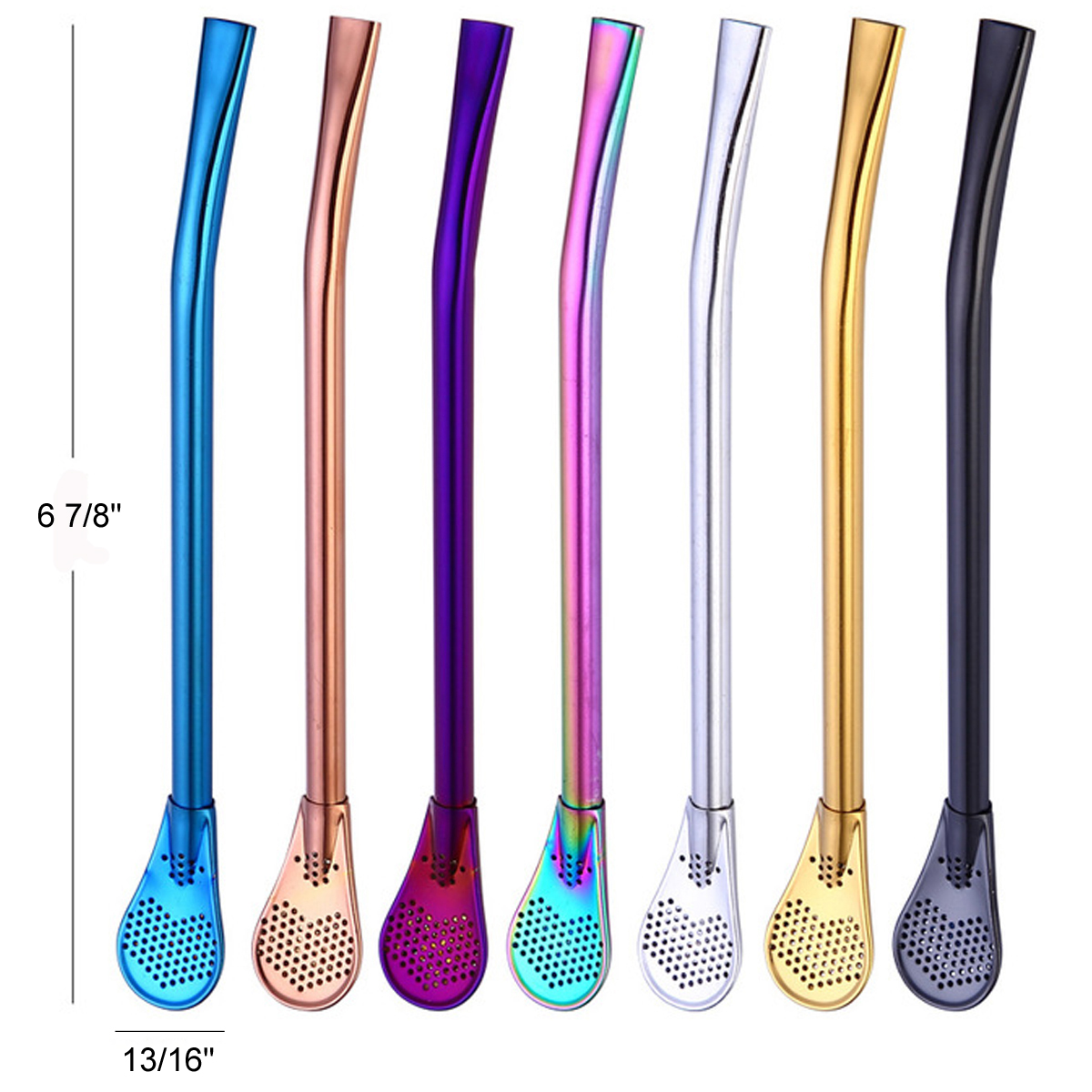 2 In 1 Stainless Steel Spoon Straw 1