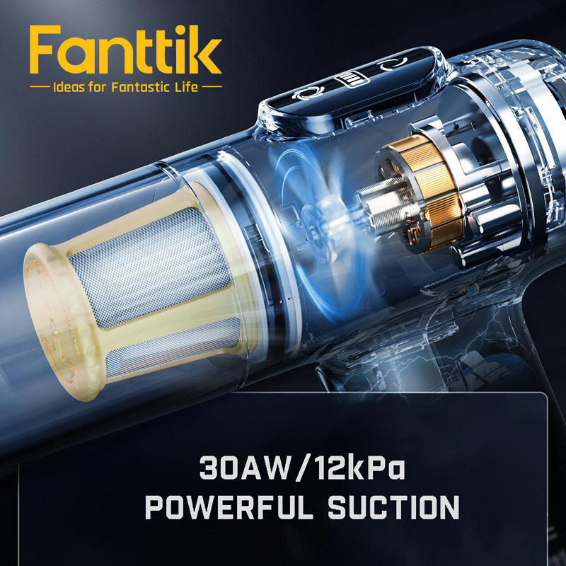 Fanttik Slim X100 Mix 4-in-1 Car Vacuum & Air Duster 8