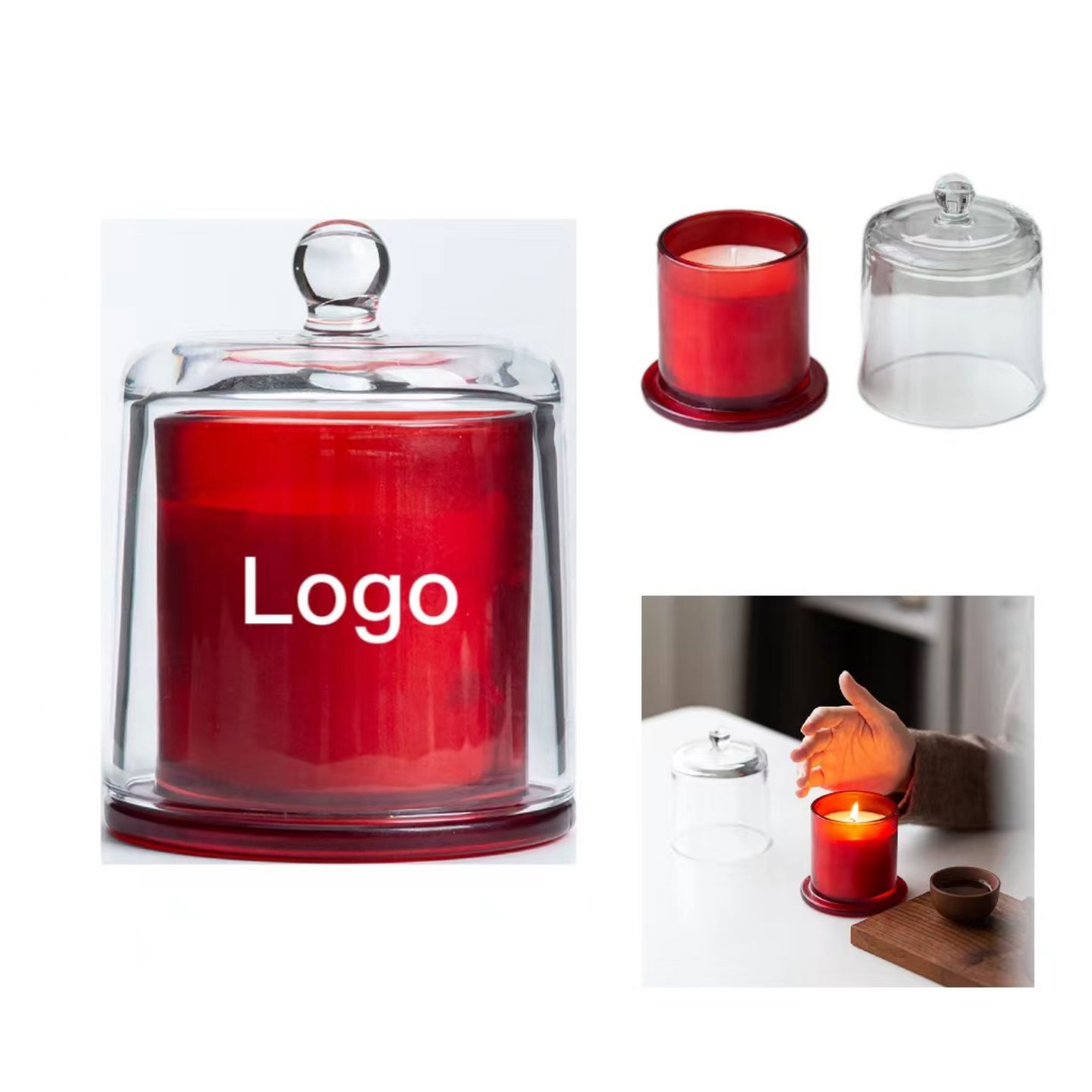 Glass Globe Soybean Wax Candle 1