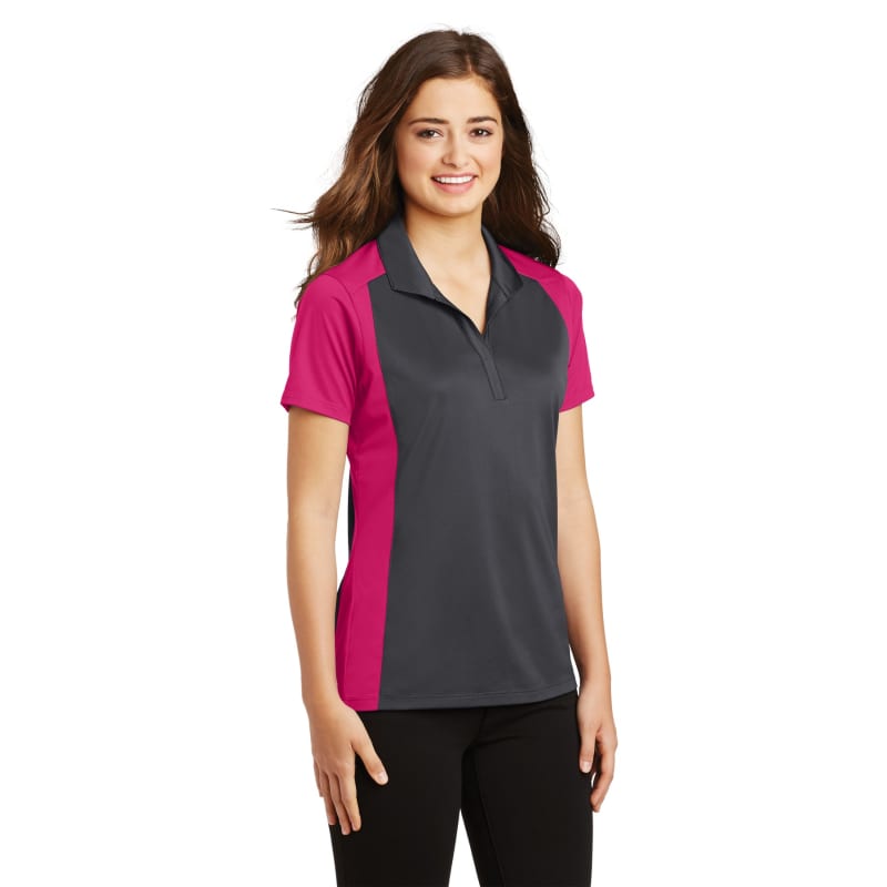 Sport-Tek Women's Colorblock Micropique Sport-Wick Polo. 12