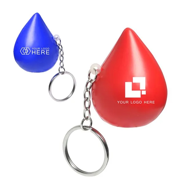 Custom Printed Droplet Keychains 1