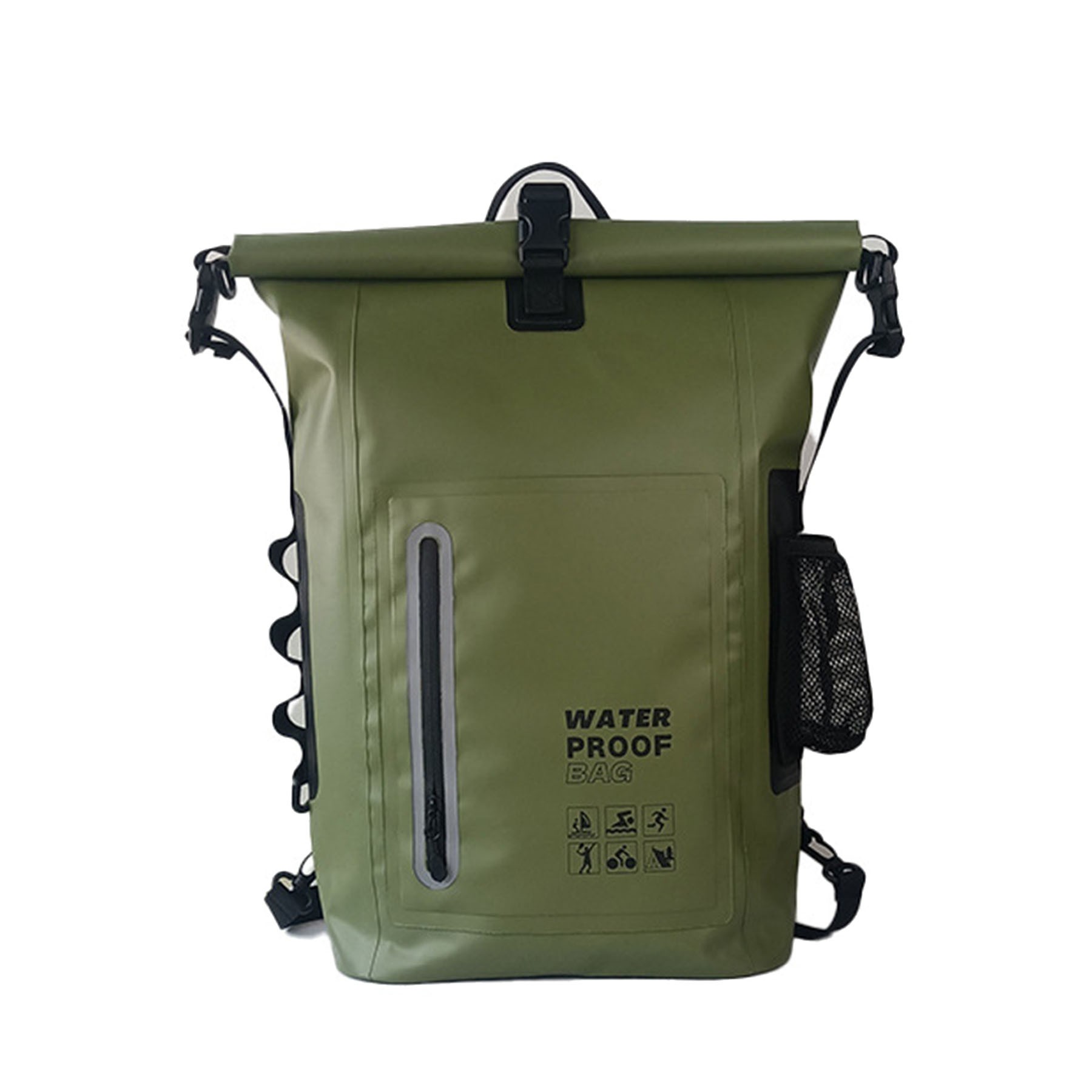 PVC Outdoor Waterproof Large Capacity Hiking Backpack Bag 2