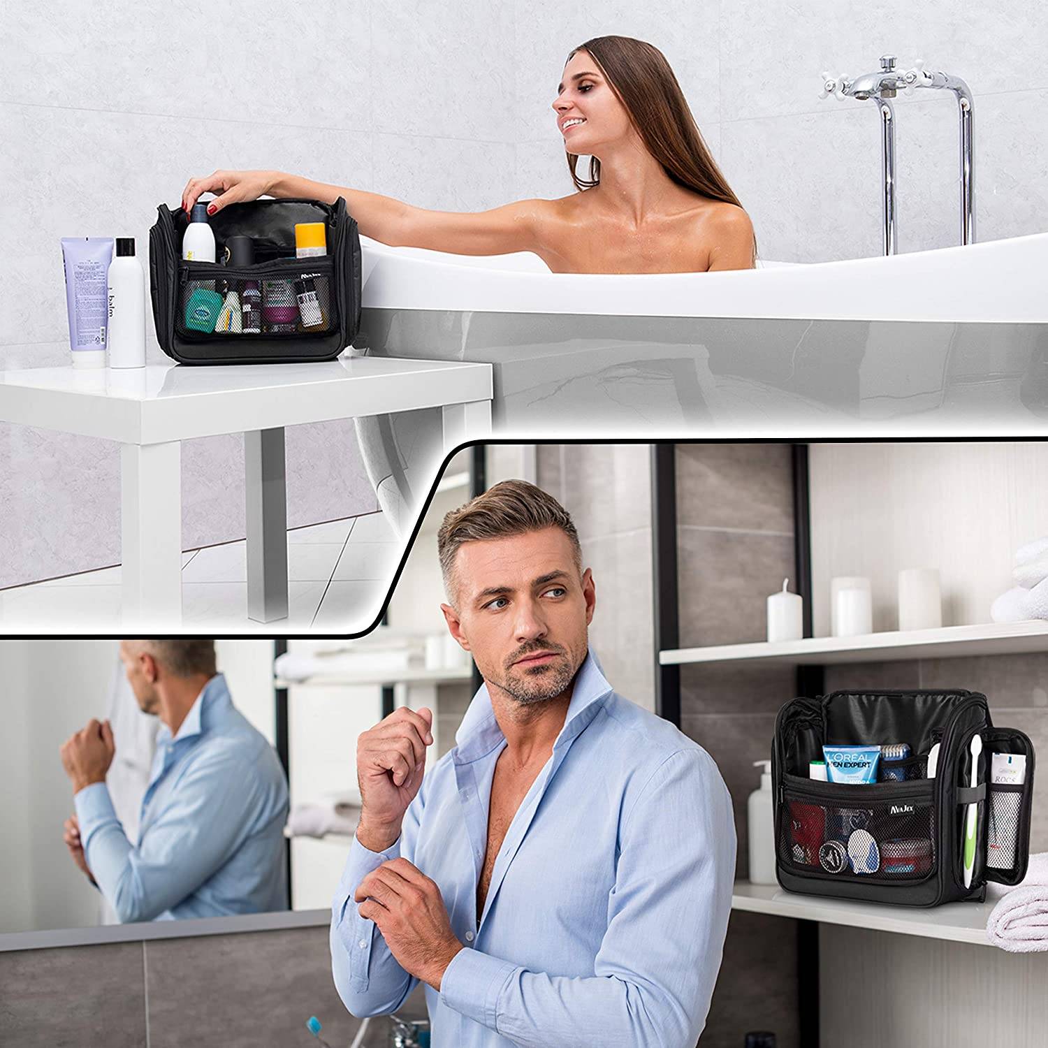 Large Hanging Waterproof Toiletry Bag 7