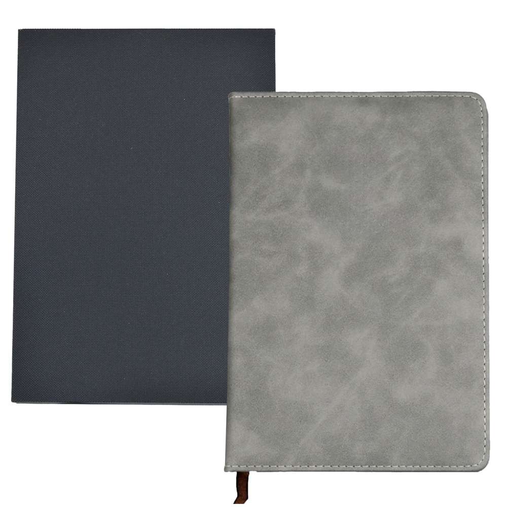 TiTUS® Executive Velveteen PU Leather A5 Notebook with Bookmark & Gift Box