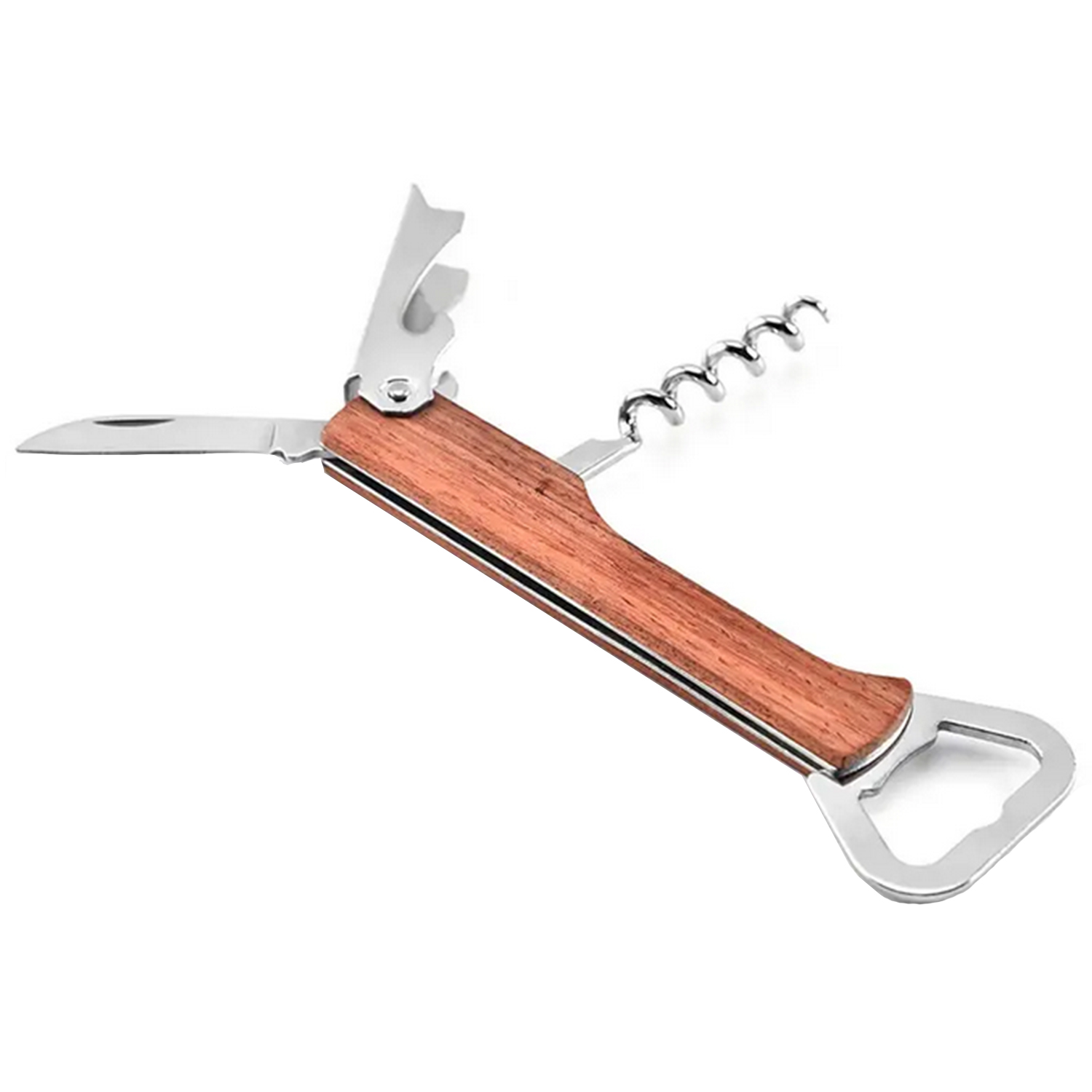 Multi-Function Wooden Corkscrew Bar Tool Opener 5