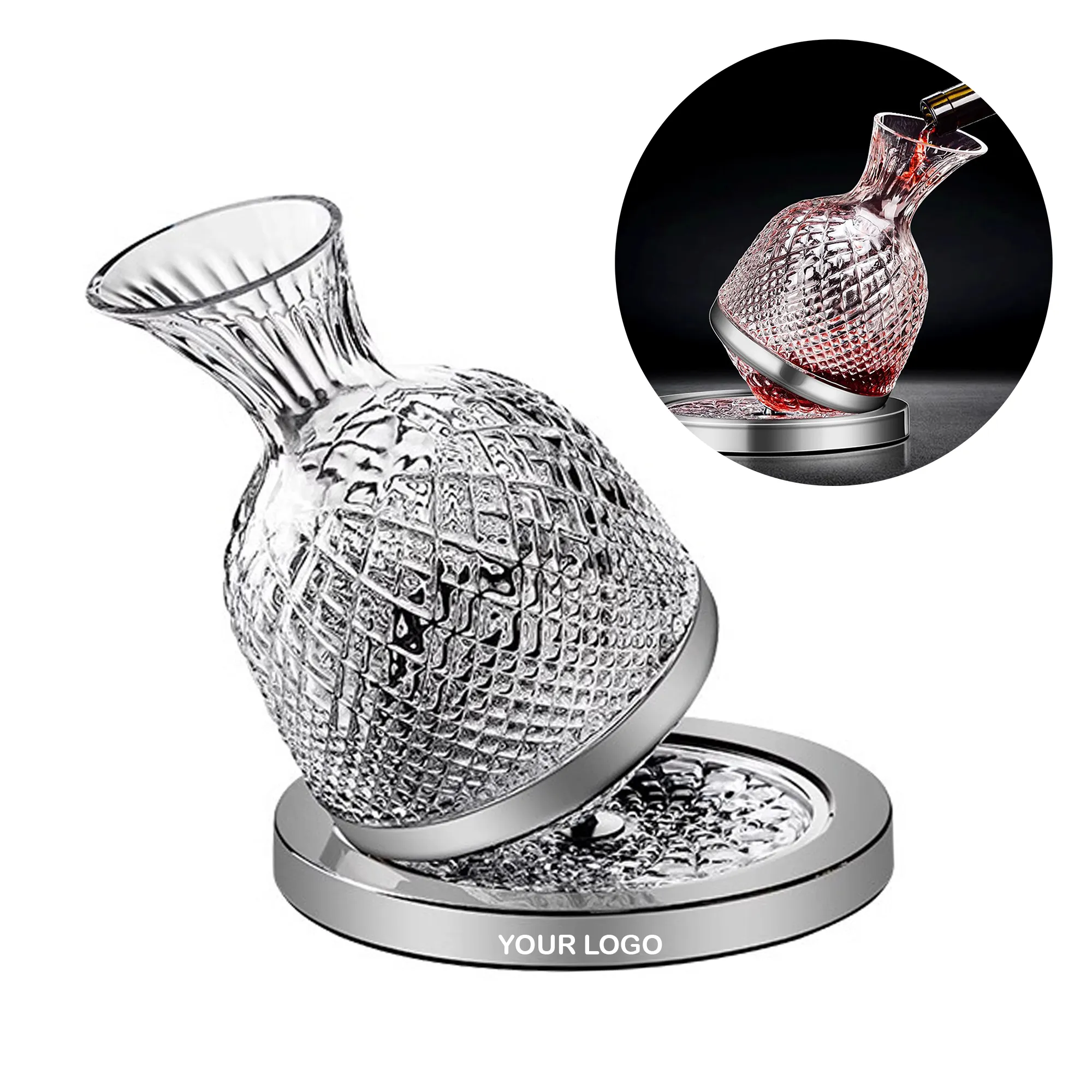 Rotating Shaking Pot Wine Decanter
