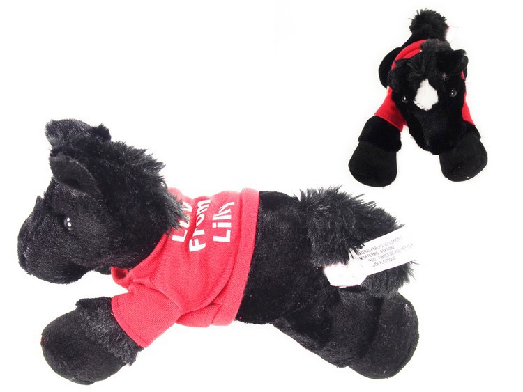 8" Beau Horse with t-shirt and one color imprint 2