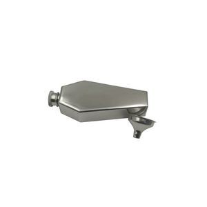 6oz Round Pentagon Stainless Steel Flask With Tightly Sealed Cap, custom water bottle with logo imprint 12