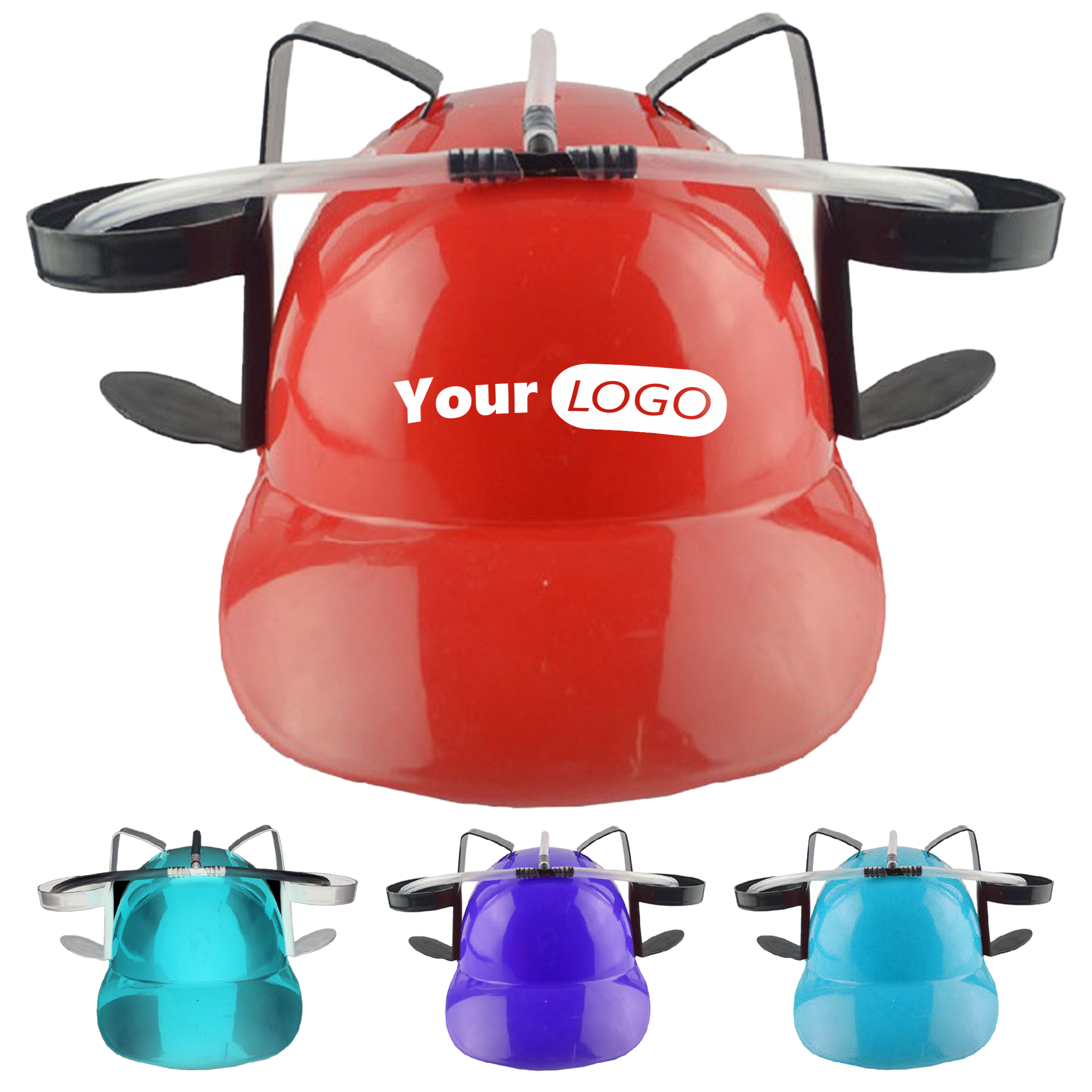 Plastic Fun And Functional Beverage Helmet 2