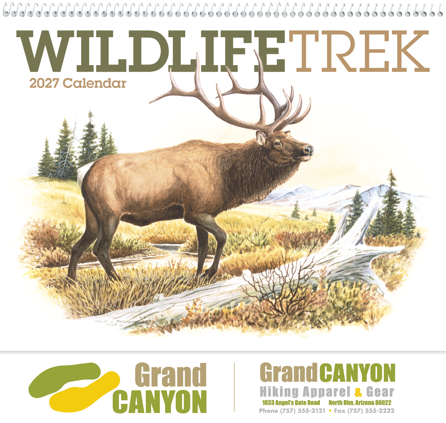Good Value™ Wildlife Trek - Spiral Calendar 27