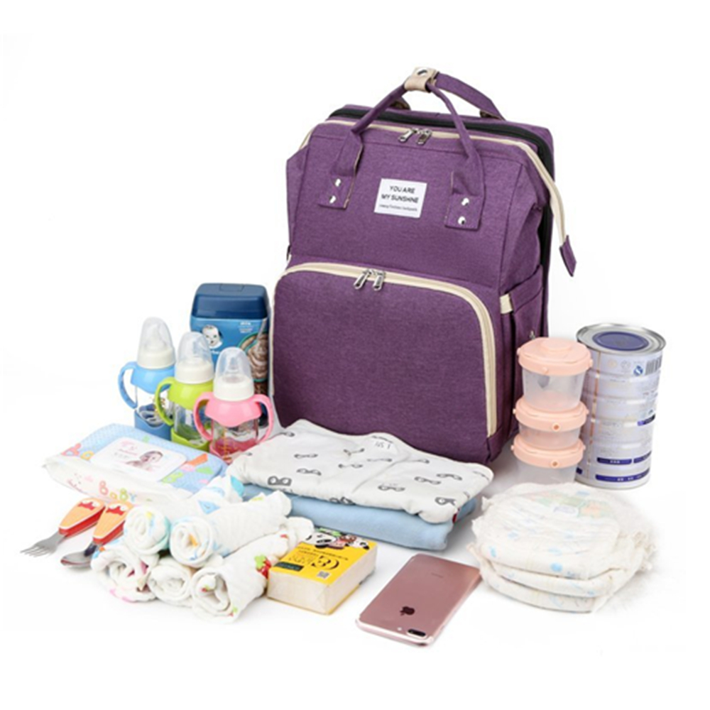 Portable Mommy Diaper Backpack w/USB Charging Port 2